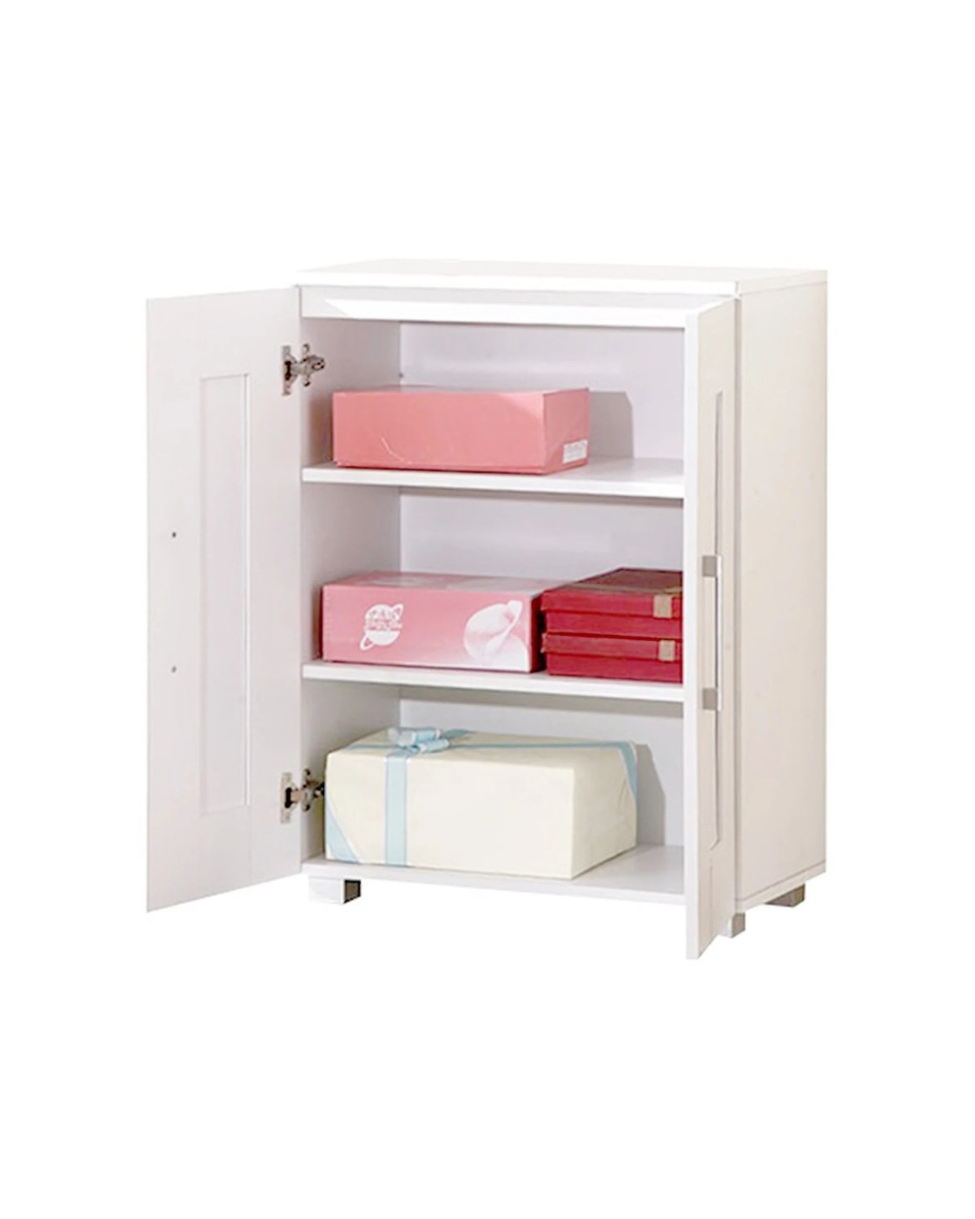 3 Alpine Bay Montreal Cupboard 2 Door Low Multipurpose Storage Unit - White, 3 of 4