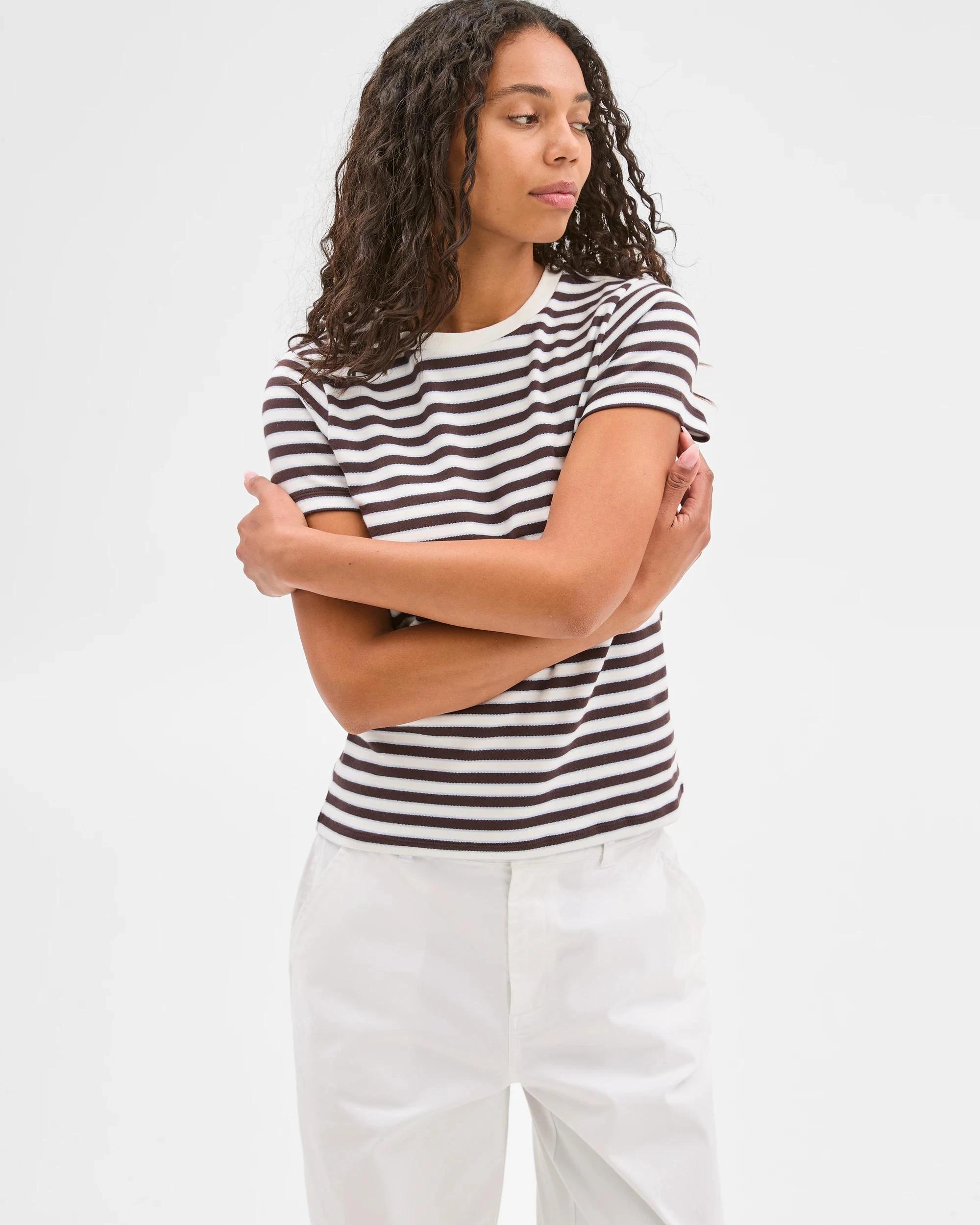 4 Target Australian Cotton Interlock Neat T-Shirt CLOUD DANCER/BRUNETTE/HYDRANGEA, 4 of 6