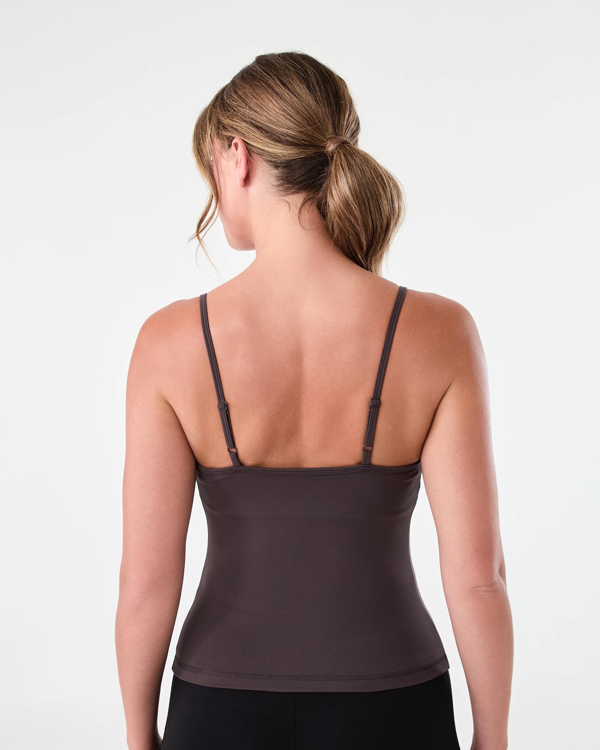 3 Active Womens Ultrasoft Shelf Tank Espresso, 3 of 5