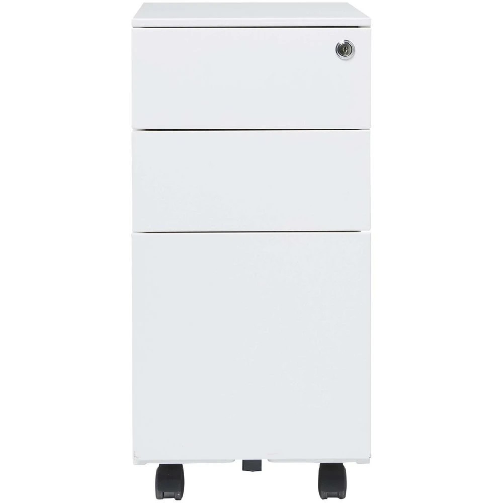 2 Stilford Pro Slim Filing Pedestal AFRDI White Cabinets Pedestals, 2 of 5