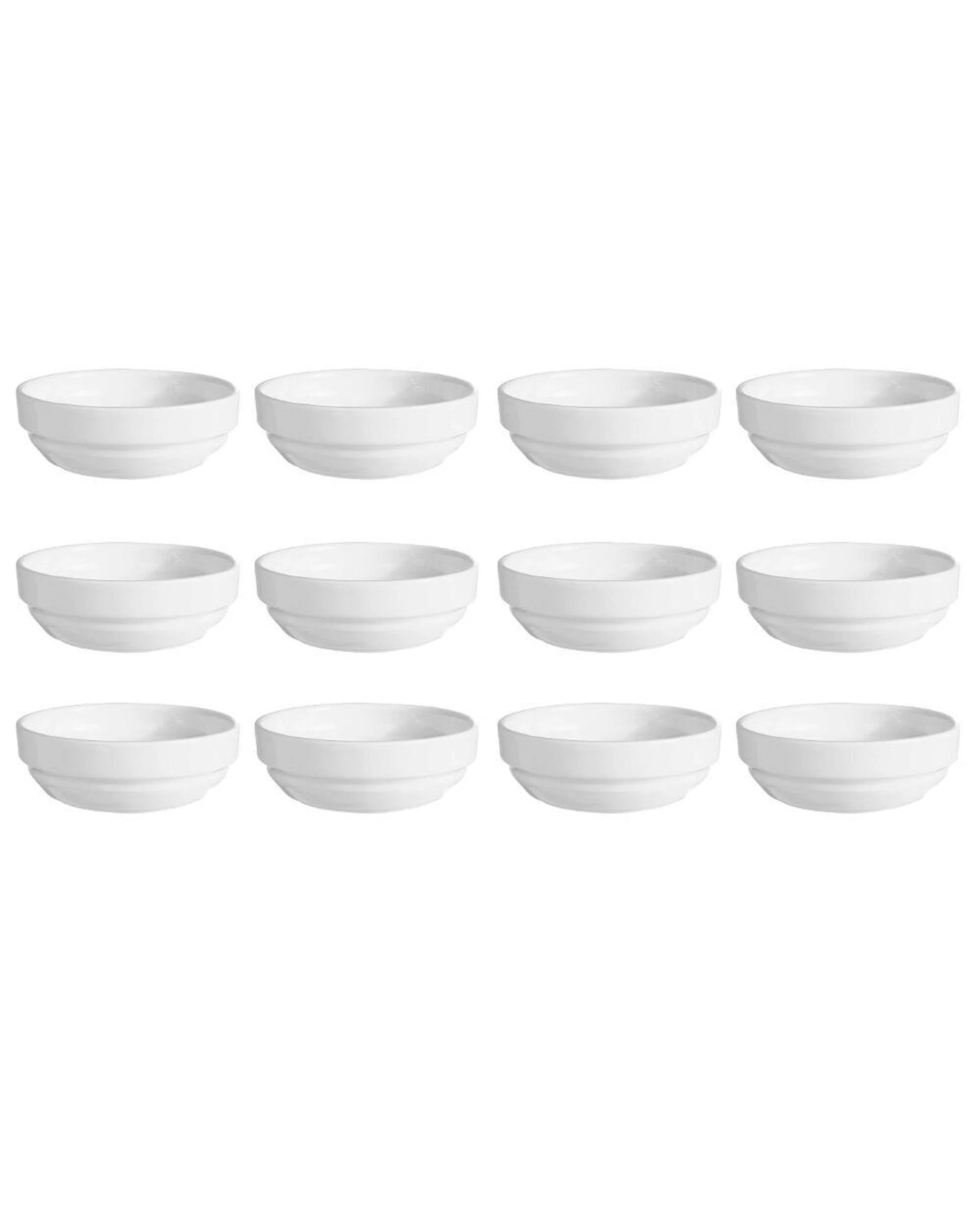 1 Australian Fine China Flinders Stackable Soup Bowl 113mm  Set of 12, 1 of 2