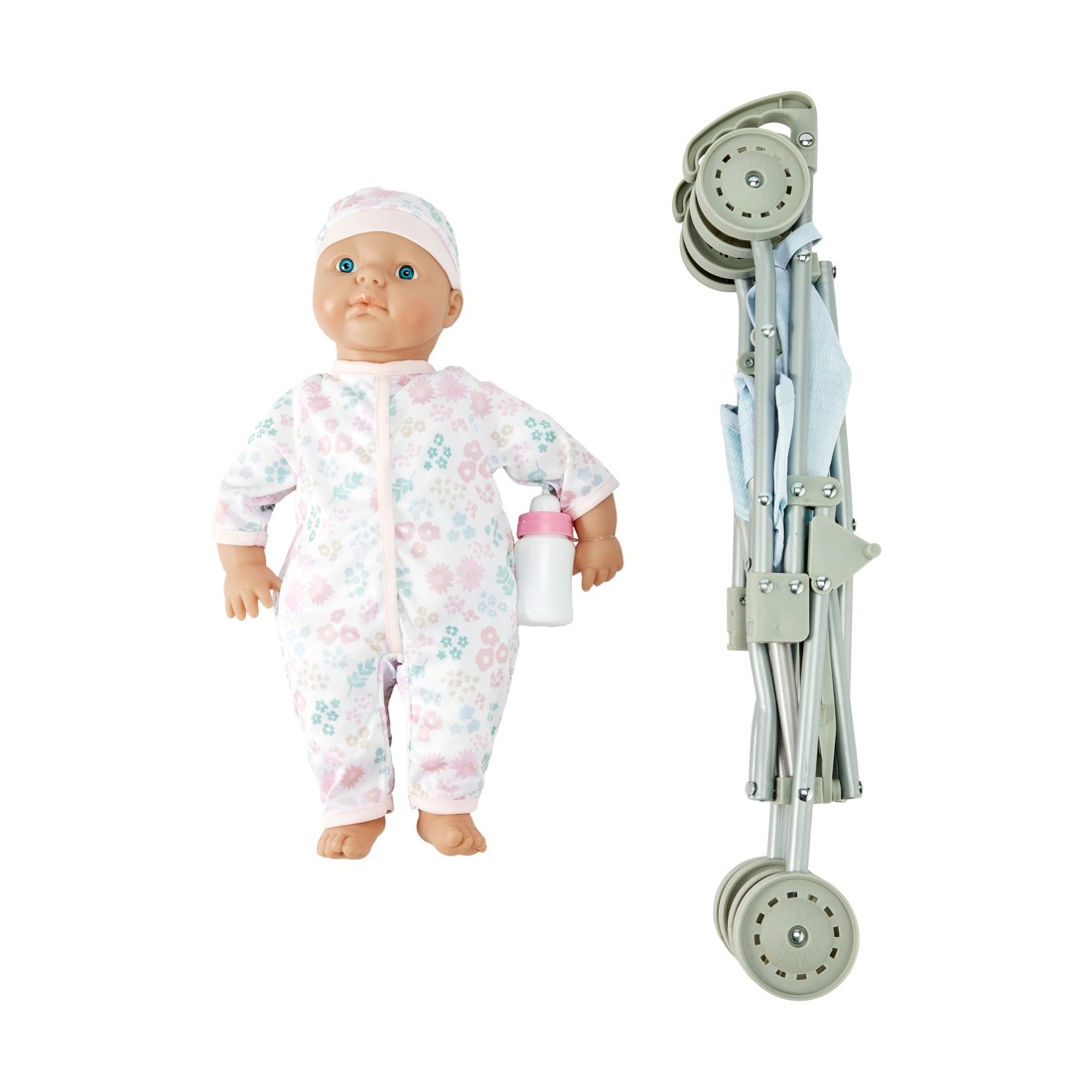 7 3 Piece Baby Doll Stroller Set, 7 of 10