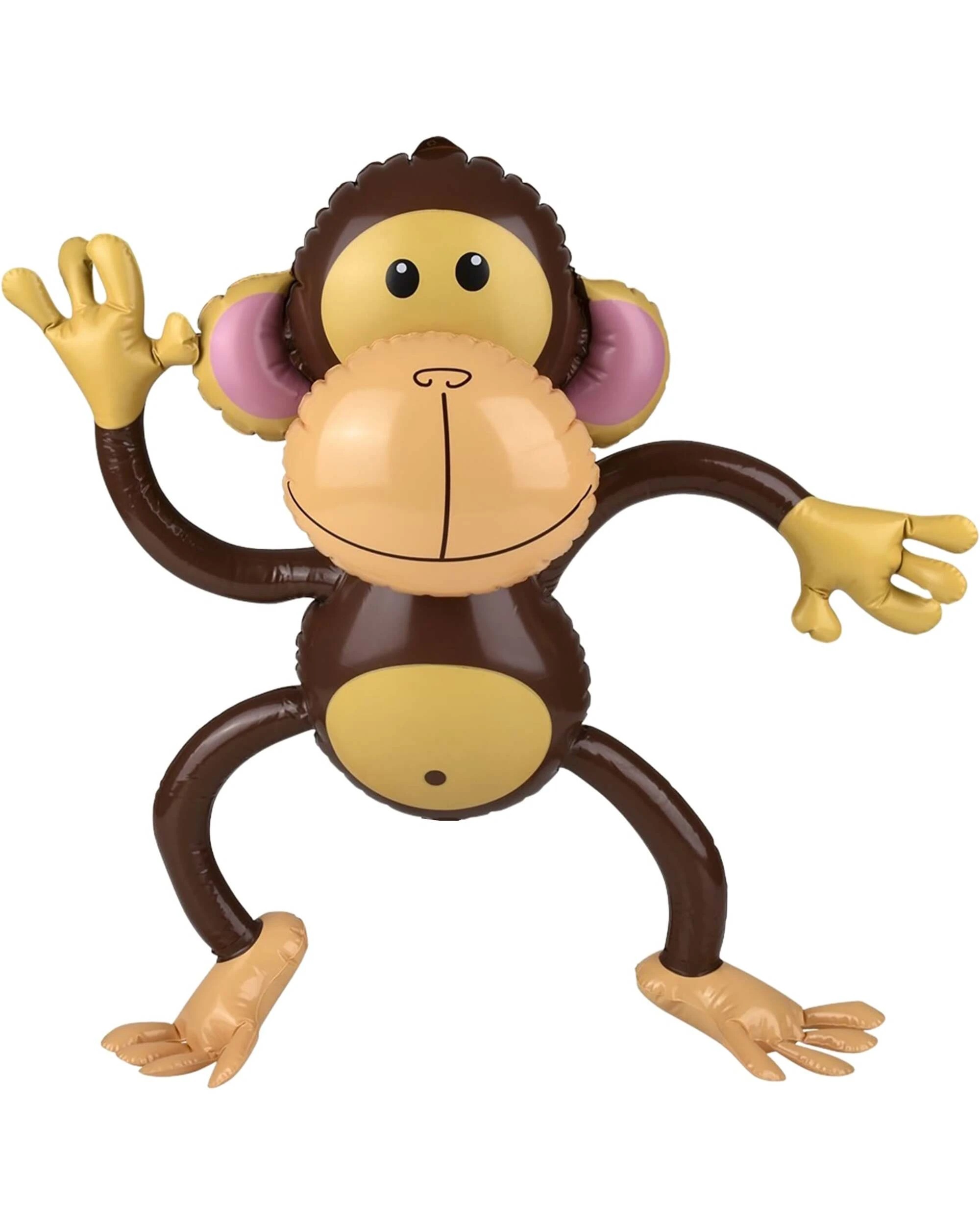 1 RI Novelty Inflatable Monkey 68cm - Brown, 1 of 1