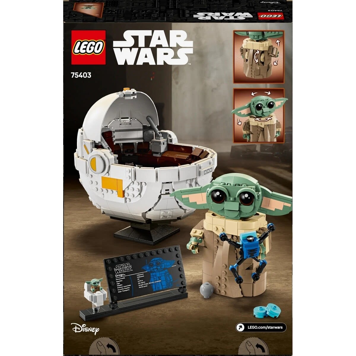 10 LEGO Star Wars Grogu with Hover Pram 75403, 10 of 10
