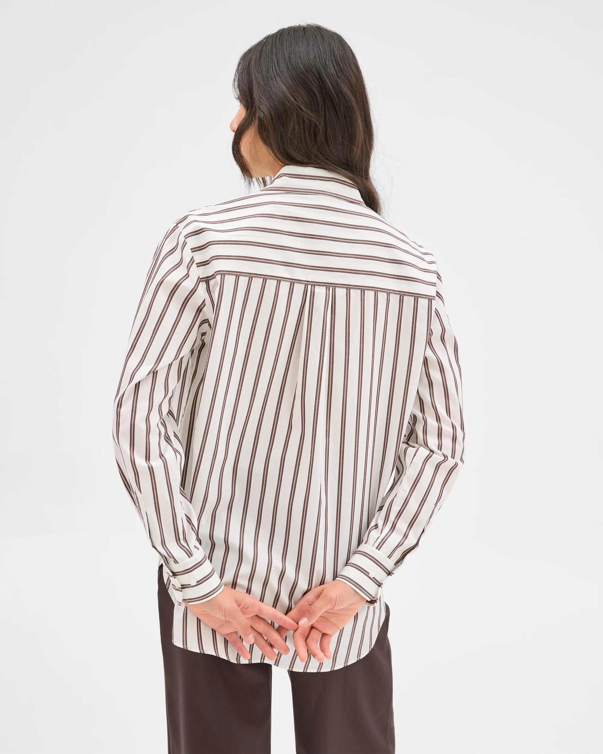 6 Preview Australian Cotton Poplin Shirt CLOUD DANCER, 6 of 6