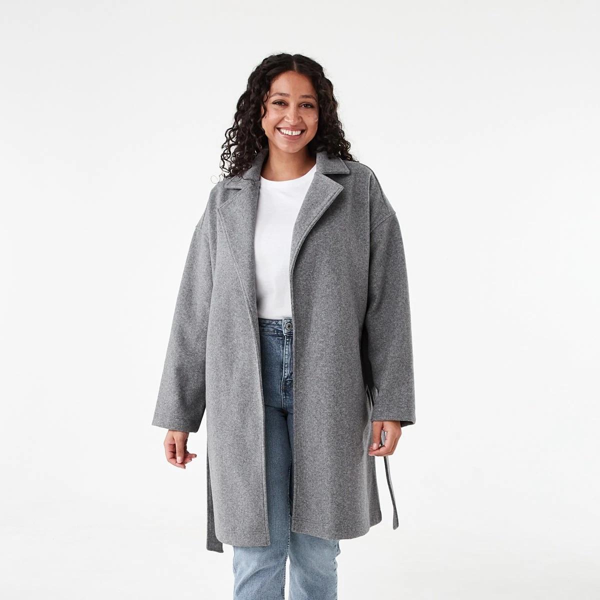 4 Oversized Coat with Belt Gry Chmrle, 4 of 9