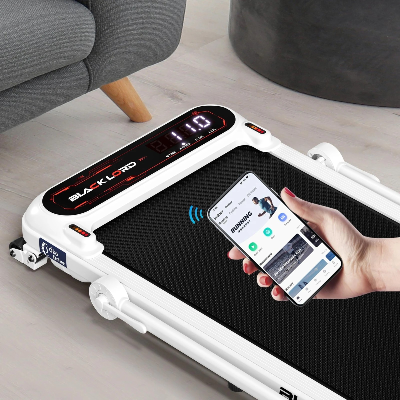 3 Black Lord Treadmill Walking Pad Folding Incline Shock Absorbers 390mm - White, 3 of 10