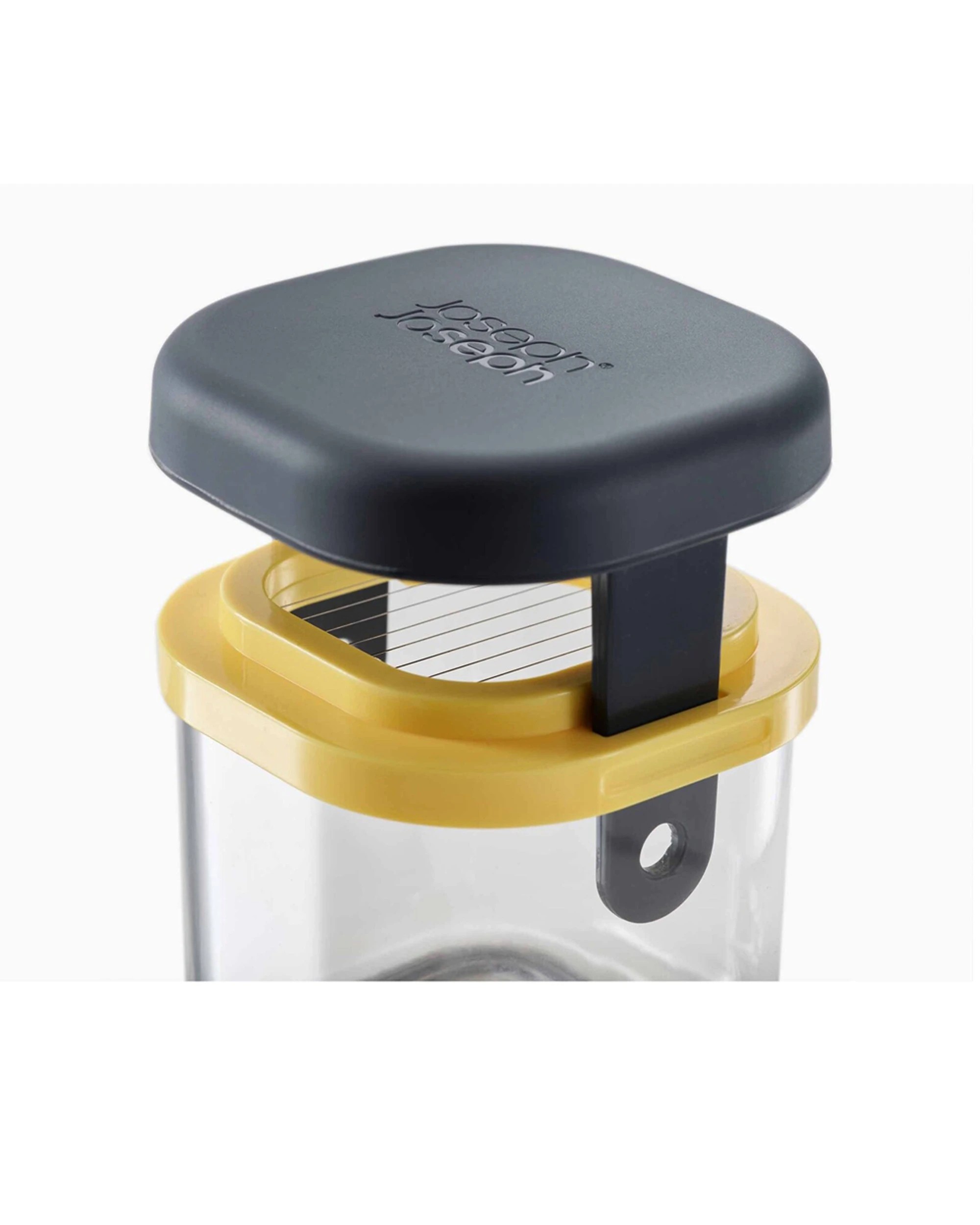 3 Joseph Joseph Prep 12cm Mini Manual Chopper Slicer With Food Grip - Green, 3 of 7