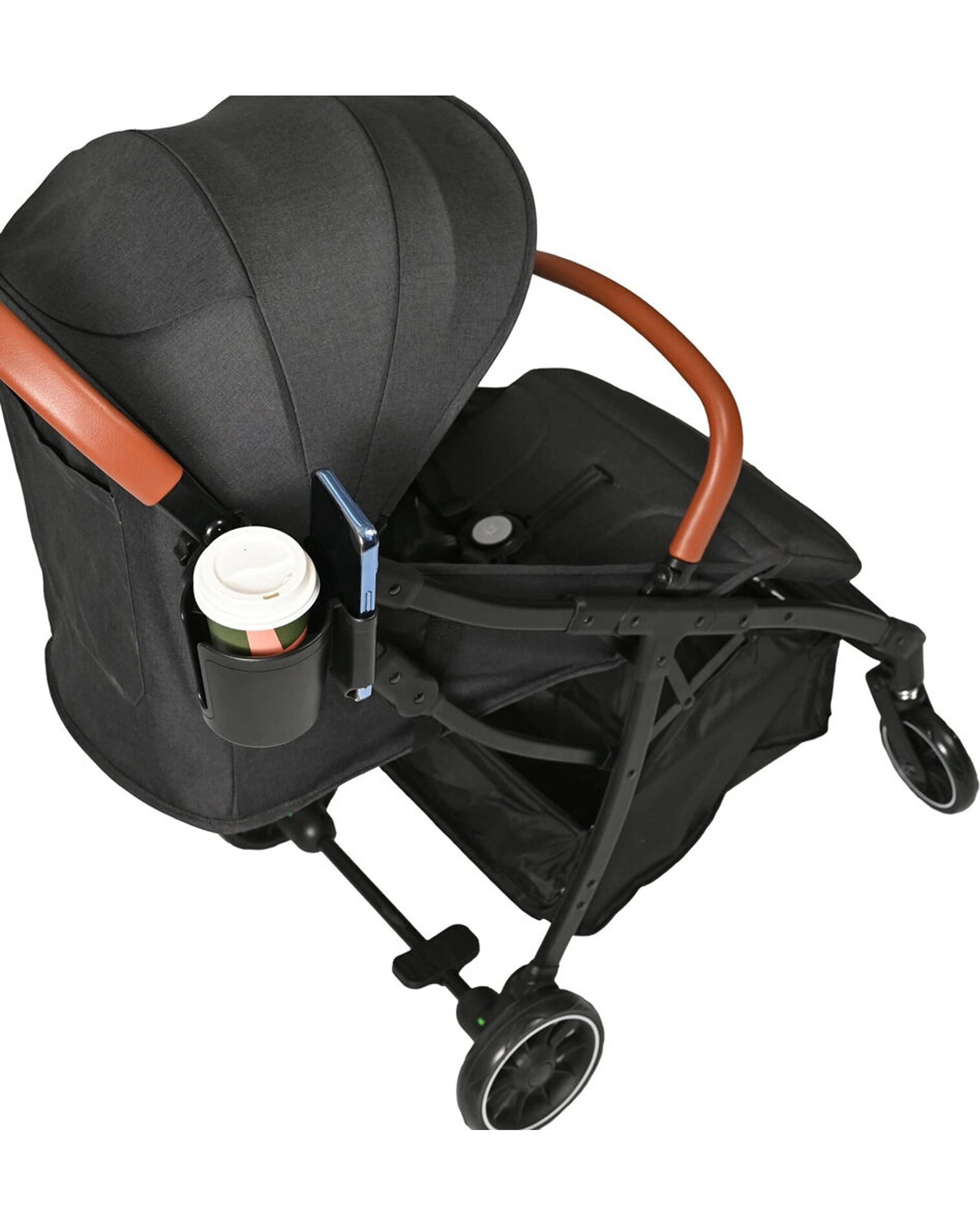 4 Childcare Lightweight Pram And Stroller Cup And Mobile Holder No Tools - Black, 4 of 7