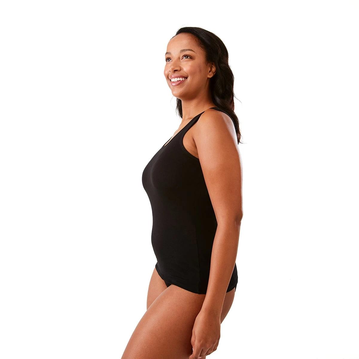 4 3 Pack Essential Cotton Tank Black, 4 of 9