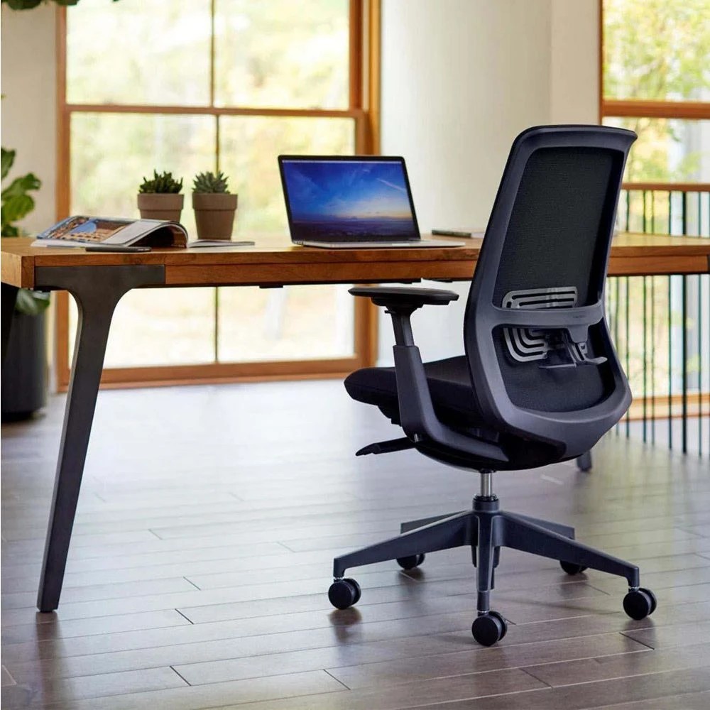 9 Haworth Soji Ergonomic with Arms Chair Black Ergonomic Chairs and Desk Chairs, 9 of 10