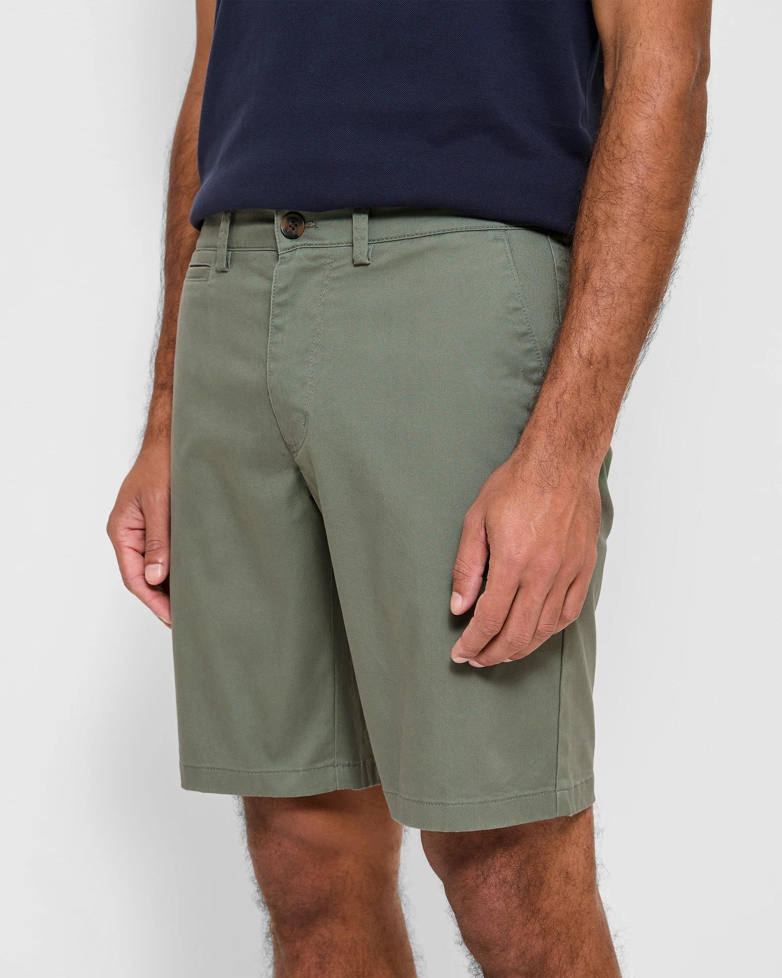 3 Target Australian Cotton Regular Stretch Chino Shorts KHAKI, 3 of 5