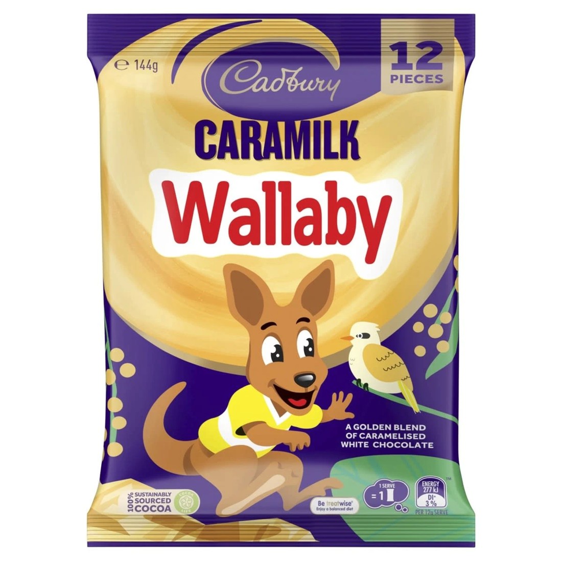1 12 Piece Cadbury Caramilk Wallaby Chocolate 144g, 1 of 4