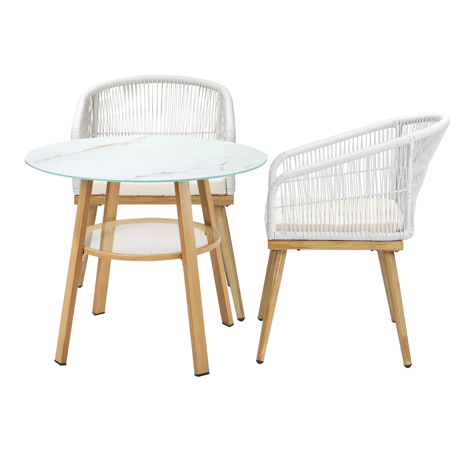 7 Livsip Outdoor Dining Set Table Lounge Chairs Patio Furniture Setting 3 Piece
 - Multi, 7 of 7