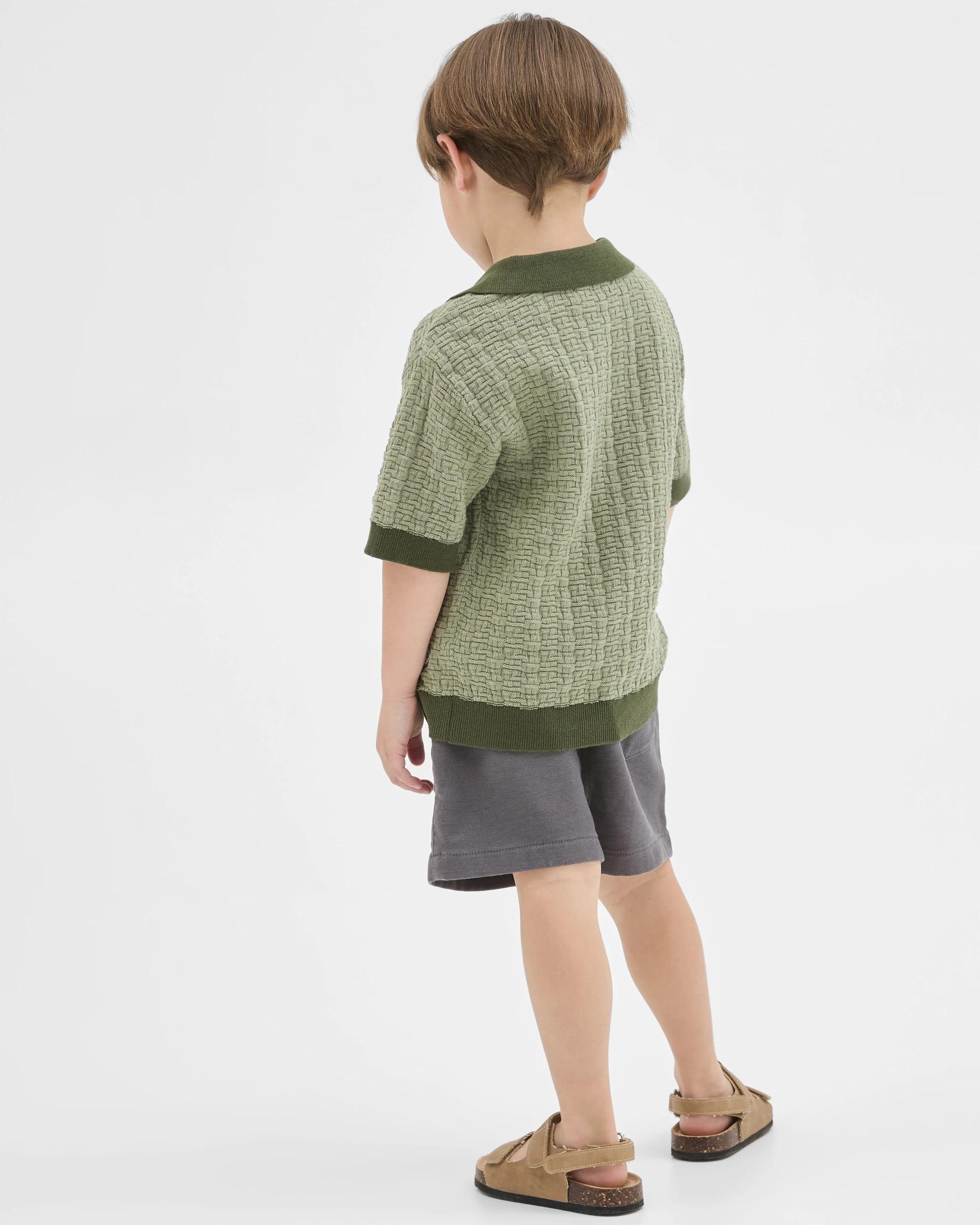 4 Target Kids Australian Cotton Short Sleeve Knit Polo Top SEA SPRAY, 4 of 7