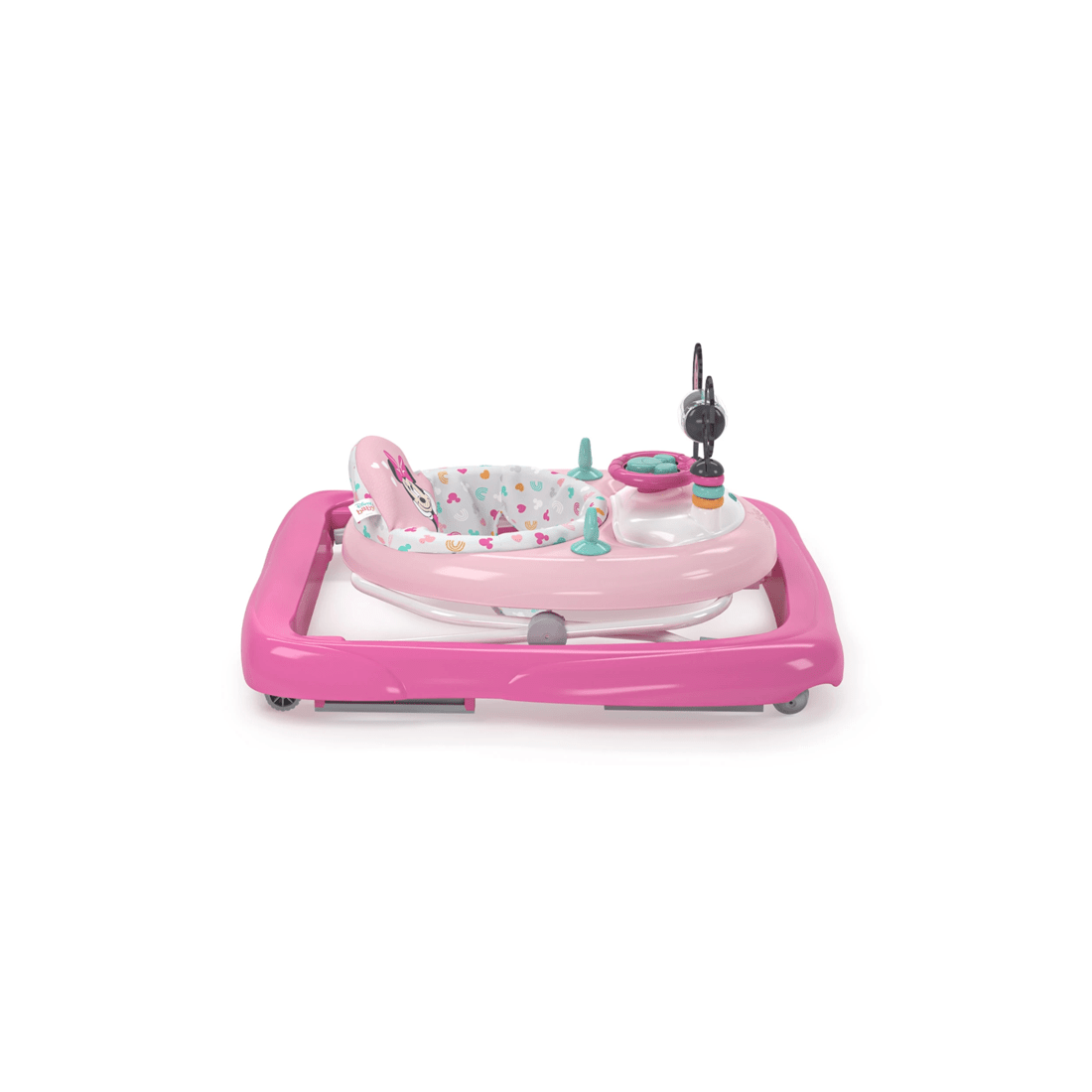 5 Bright Starts Disney Minnie Mouse Foldable Baby Walker With Music & Play Toys 6m+
 - Pink, 5 of 9