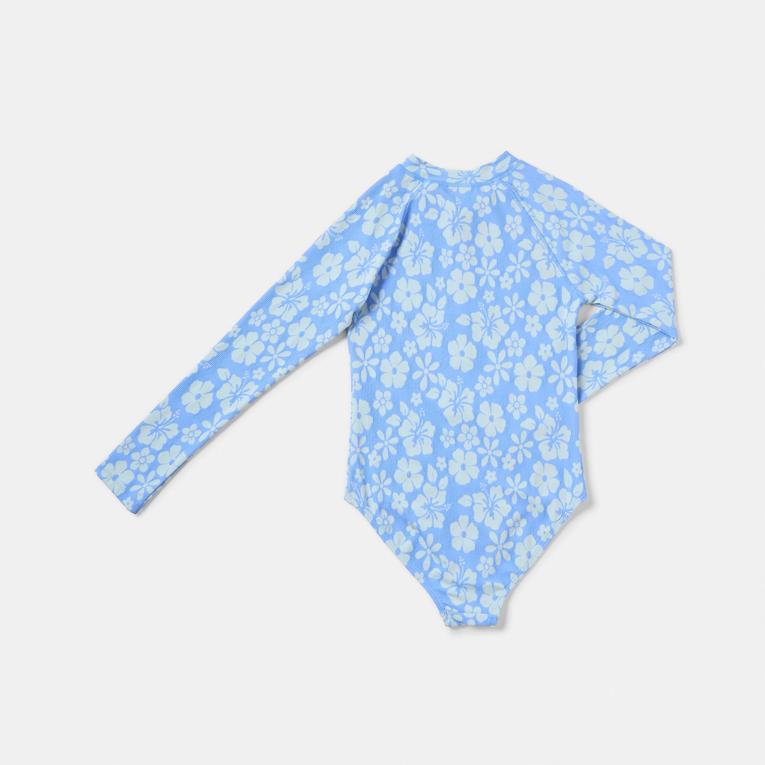 6 Long Sleeve Swimsuit Trpc Flwrs, 6 of 6