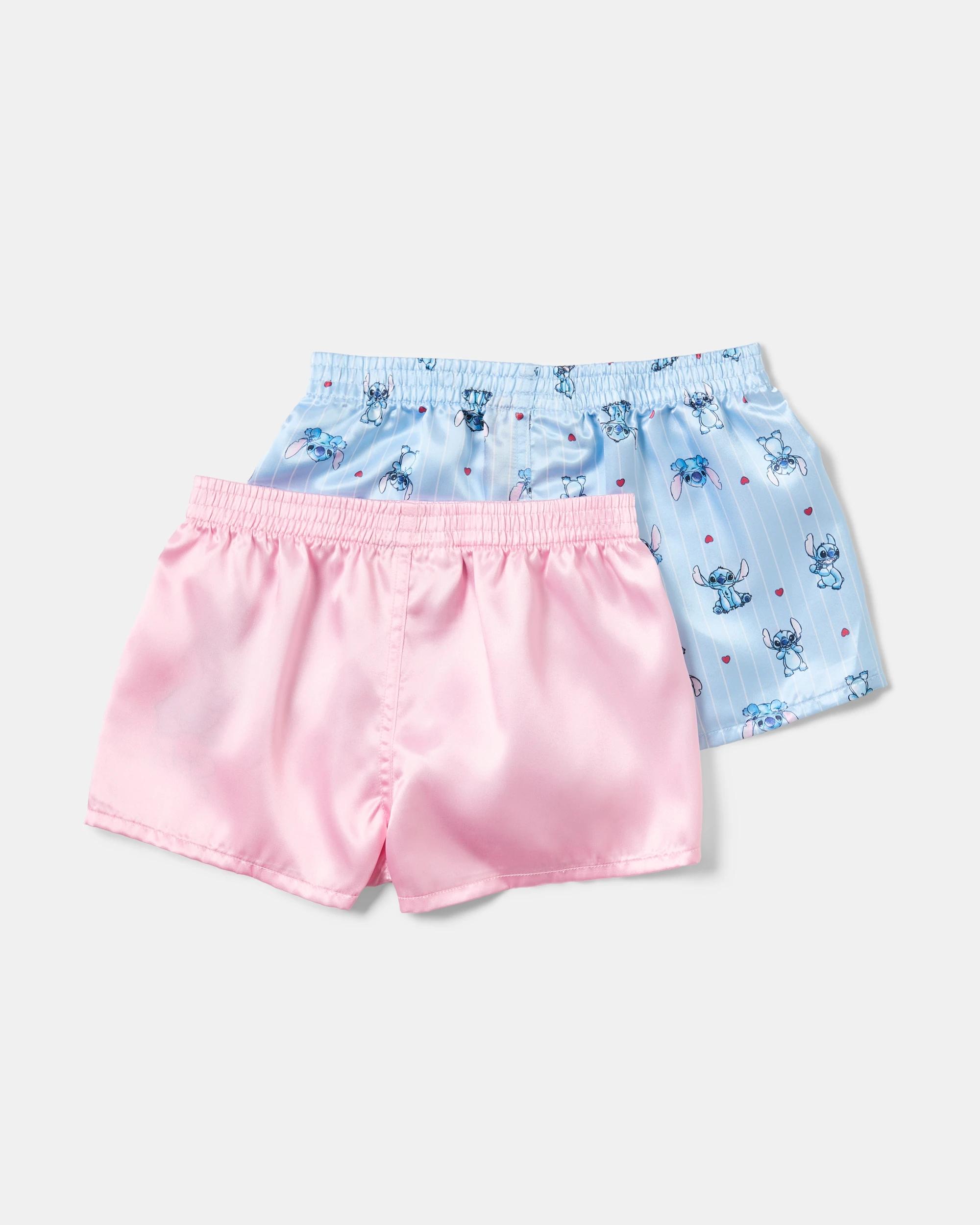 2 2 Pack Disney Lilo & Stitch License Satin Boxers Stitch, 2 of 4