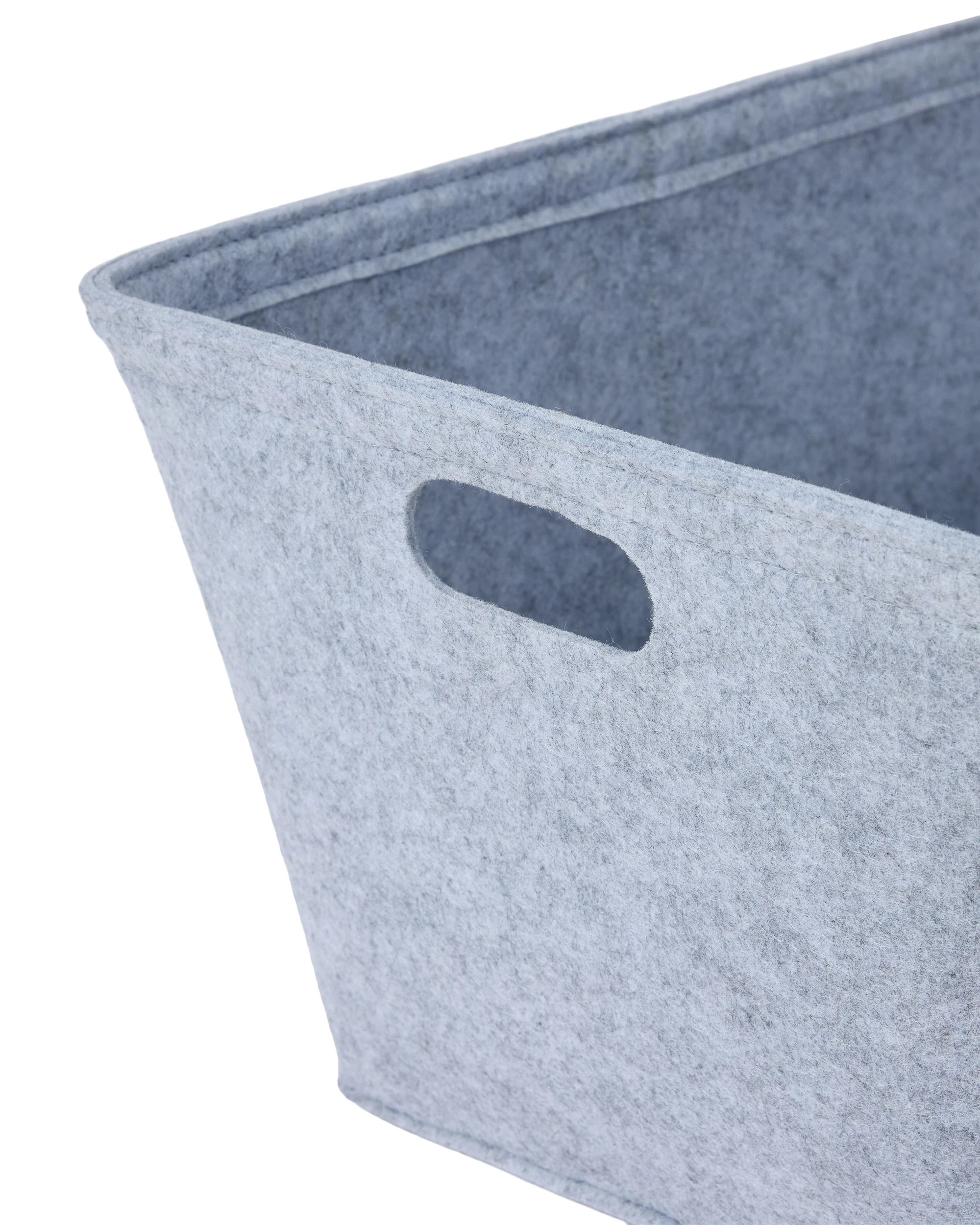 3 Felt Basket - Medium, Grey, 3 of 5