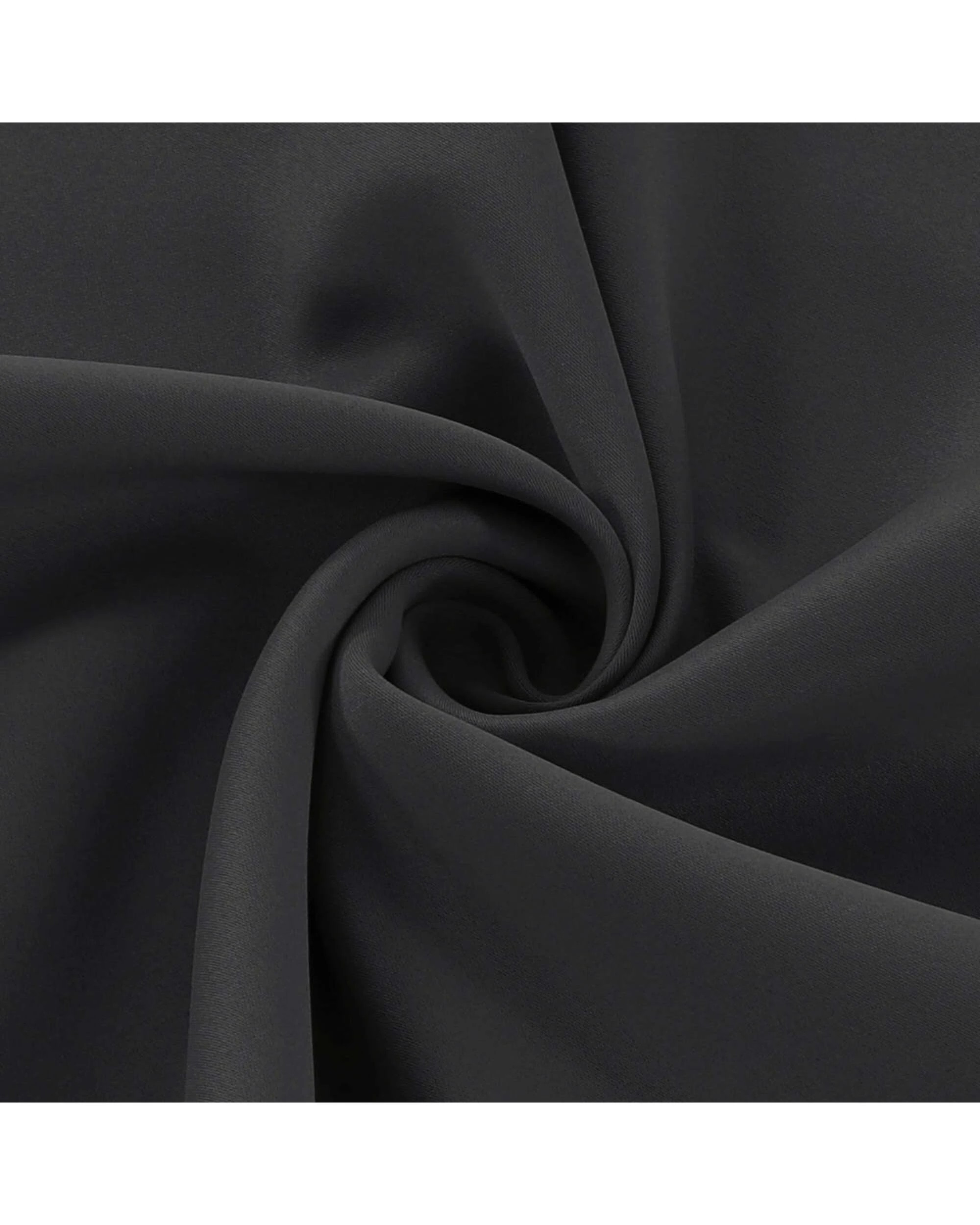 4 Smarcute Blockout Grommet Curtain with Black Liner Backing - 2X 132x160cm - Charcoal, 4 of 4