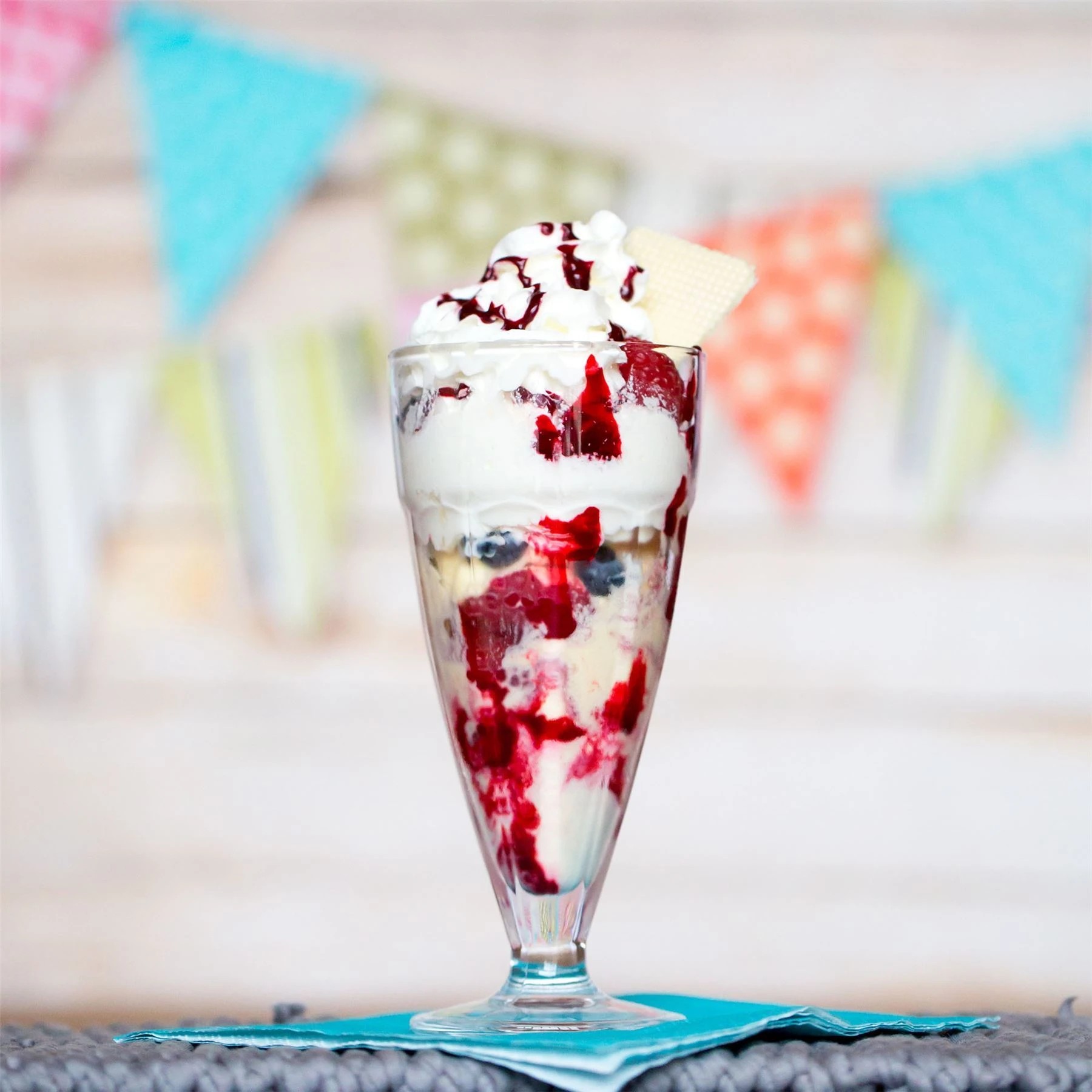 4 Argon Tableware Knickerbocker Glory Dessert Sundae Glasses - 350ml - Set of 8, 4 of 4