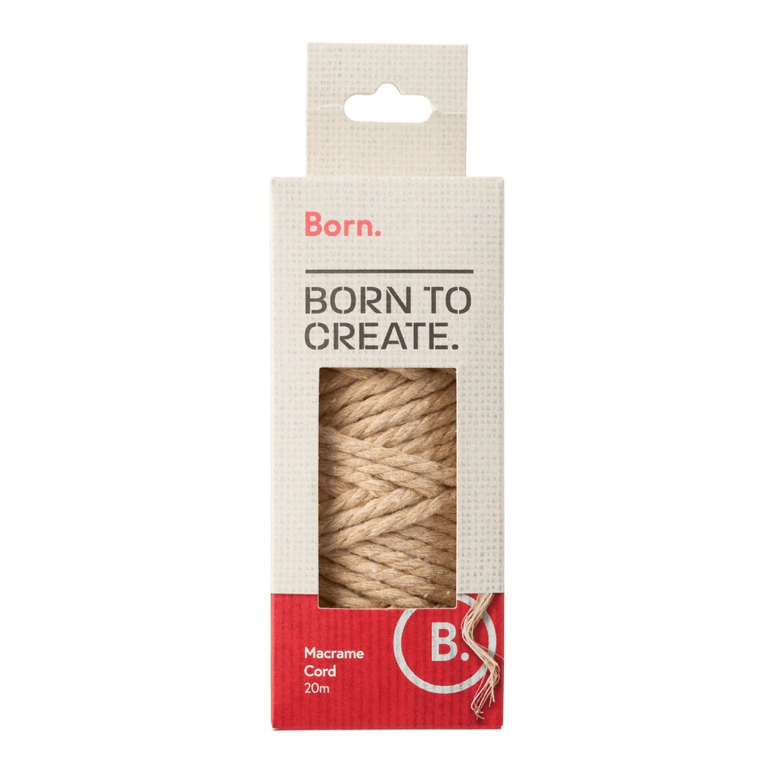 1 Born Macrame Cord Cream, 1 of 3