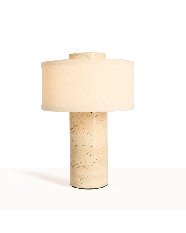 Travertine Portable Rechargeable Lamp - Nat