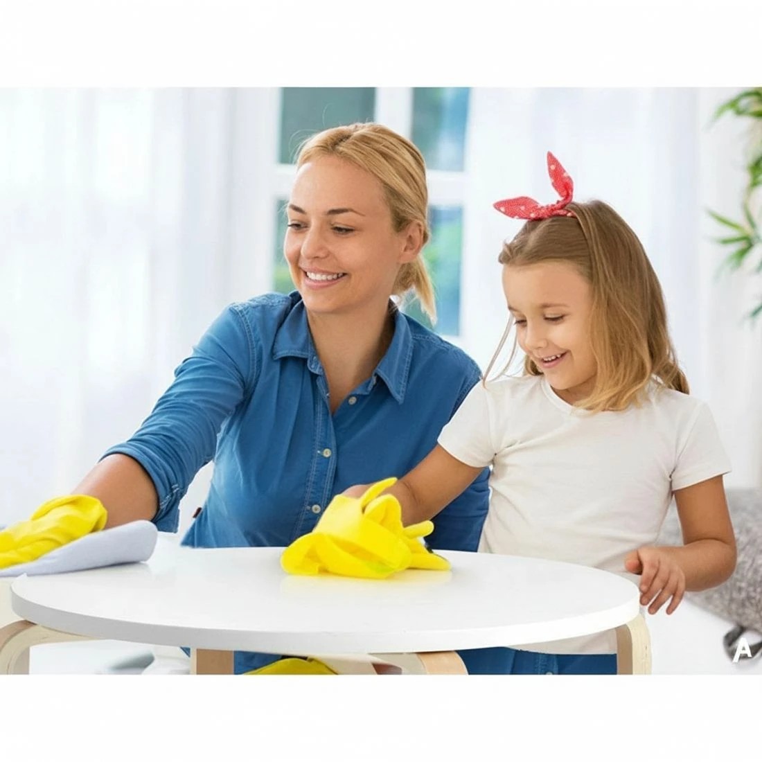 5 Keezi 3pcs Kids Table And Chairs Set Activity Toy Play Desk Sturdy Easy Clean Playroom Study Craft Dining Set - White, 5 of 6