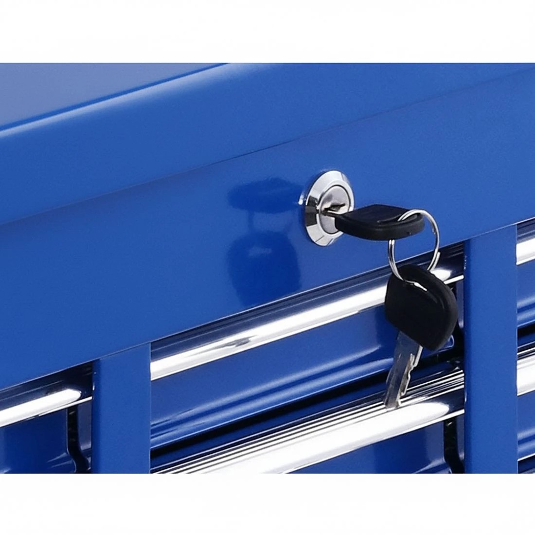 2 Giantz 17 Drawer Tool Box Cabinet Chest Trolley Toolbox Garage Storage Box - Blue, 2 of 4