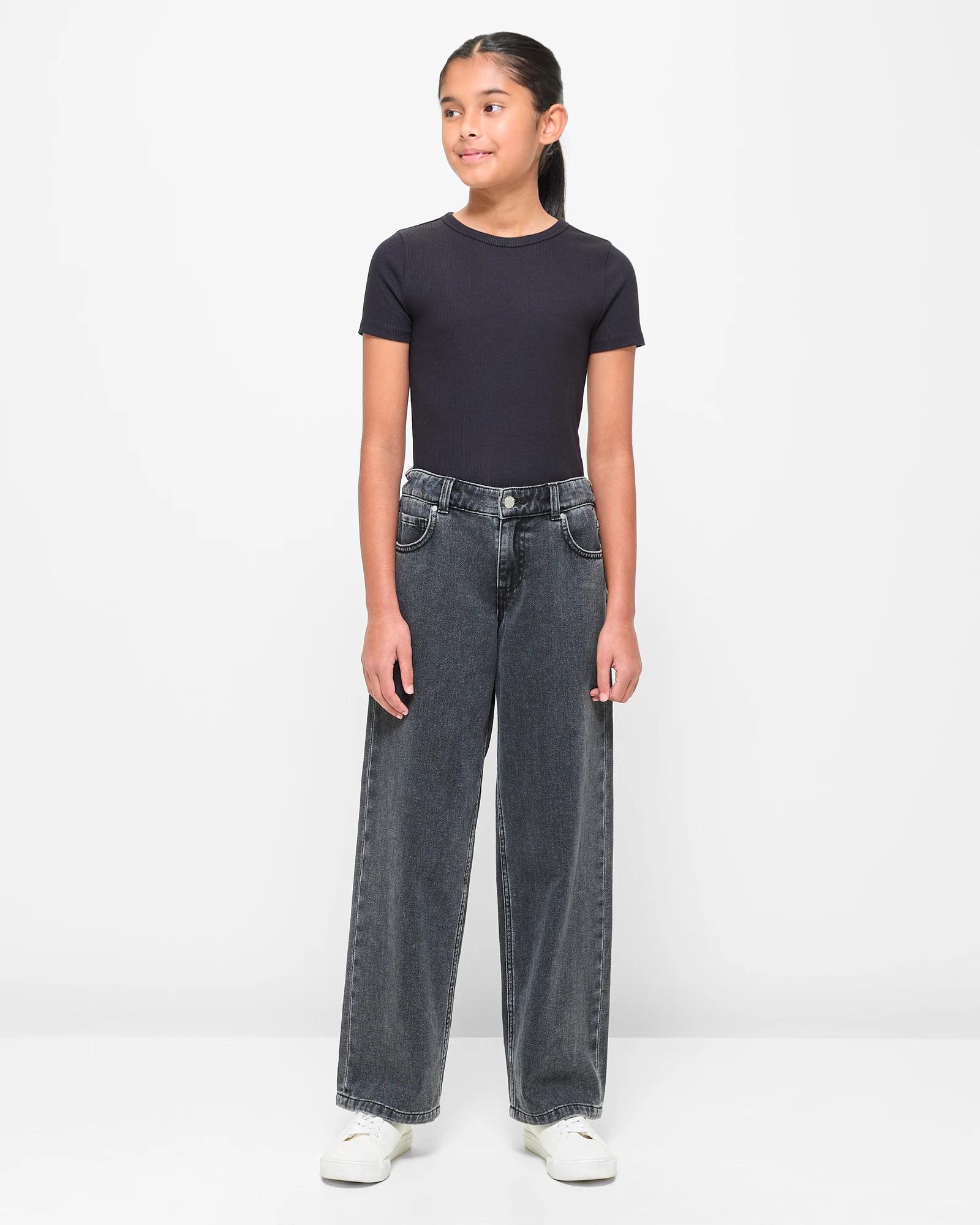 2 Target Australian Cotton Rib T-shirt BLACK, 2 of 5