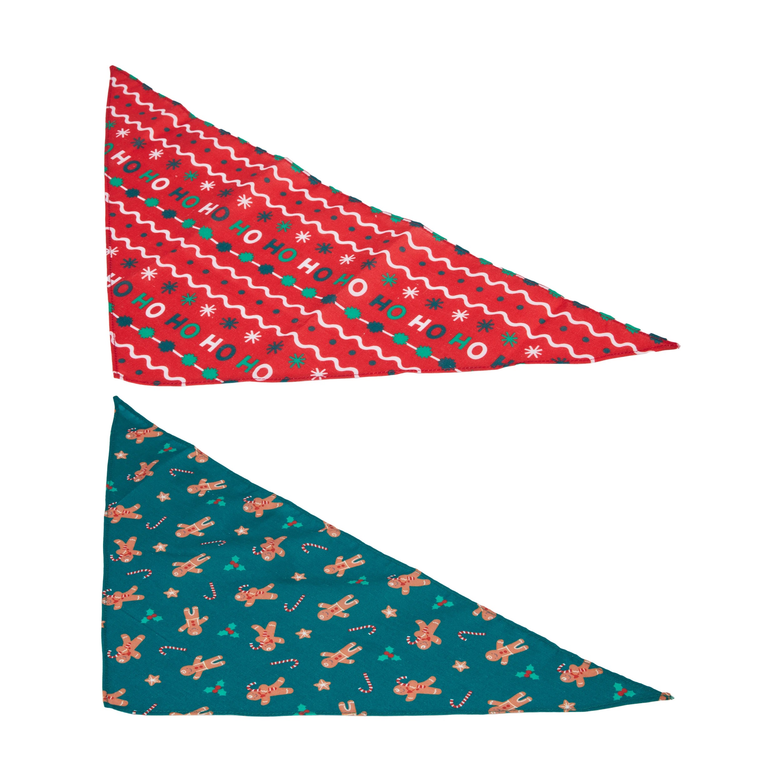 2 2 Pack Pet Christmas Bandana - Small to Medium, 2 of 6