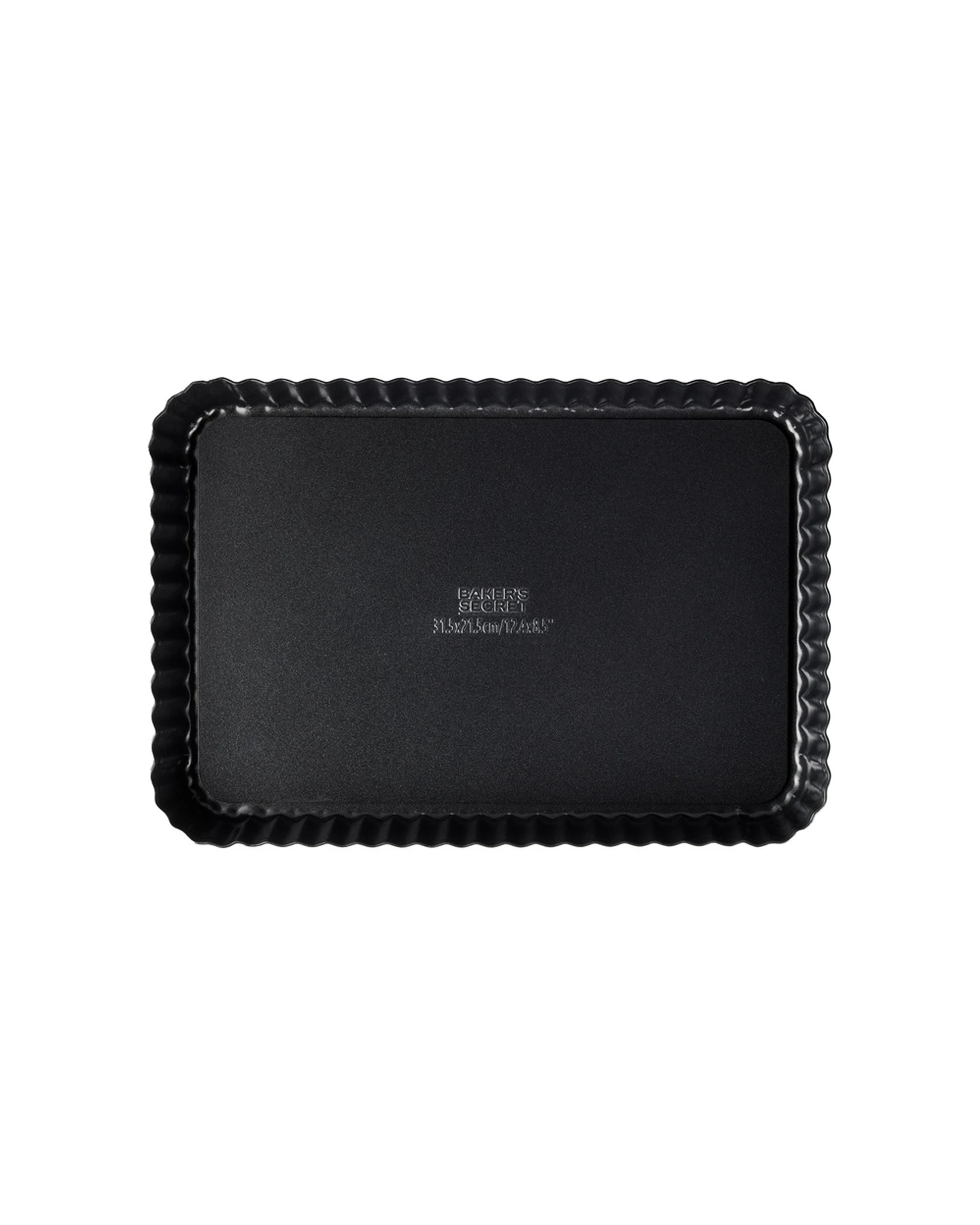 2 Bakers Secret Ultimate Non Stick Loose Base Rectangular Tart Quiche Pan 31.5x21.5cm - Black, 2 of 5