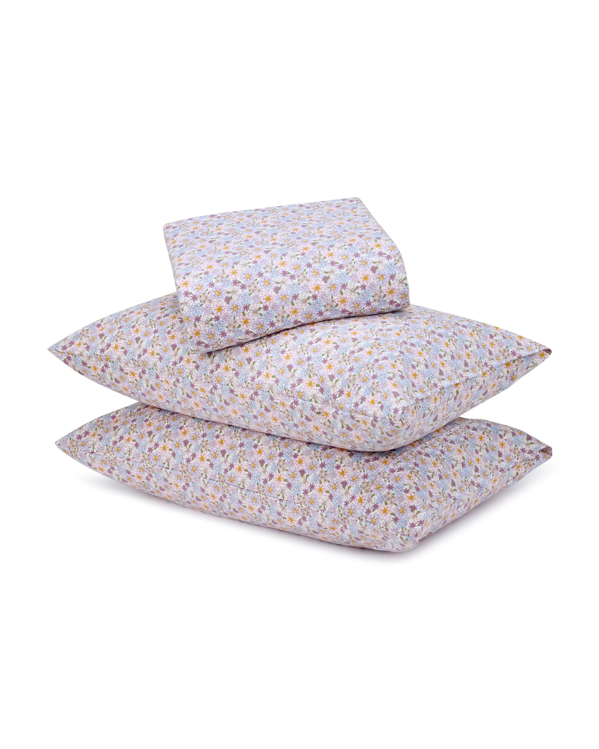 1 Floral Cotton Flannelette Sheet Set - Double Bed, 1 of 7