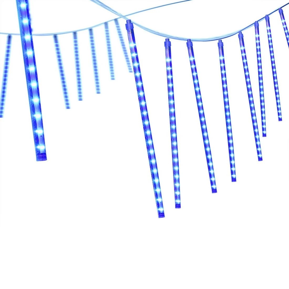 1 Jingle Jollys 7M Christmas Lights Shower Light 288 LED Icicle Falling Metor
 - blue, 1 of 7