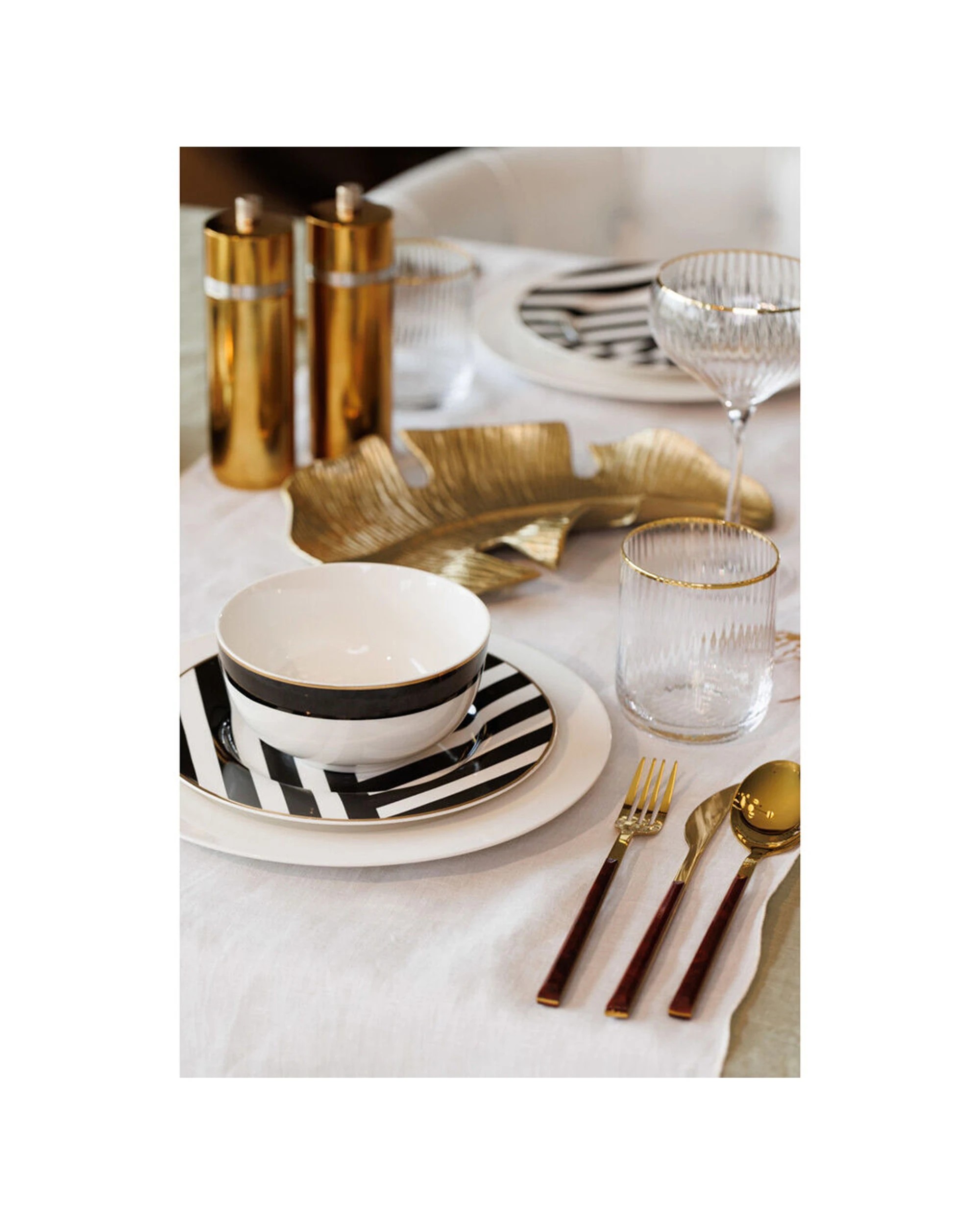 5 Mikasa 4pc Fine China Side Plate Set 21cm Art Deco Genuine Trim - Multi, 5 of 6