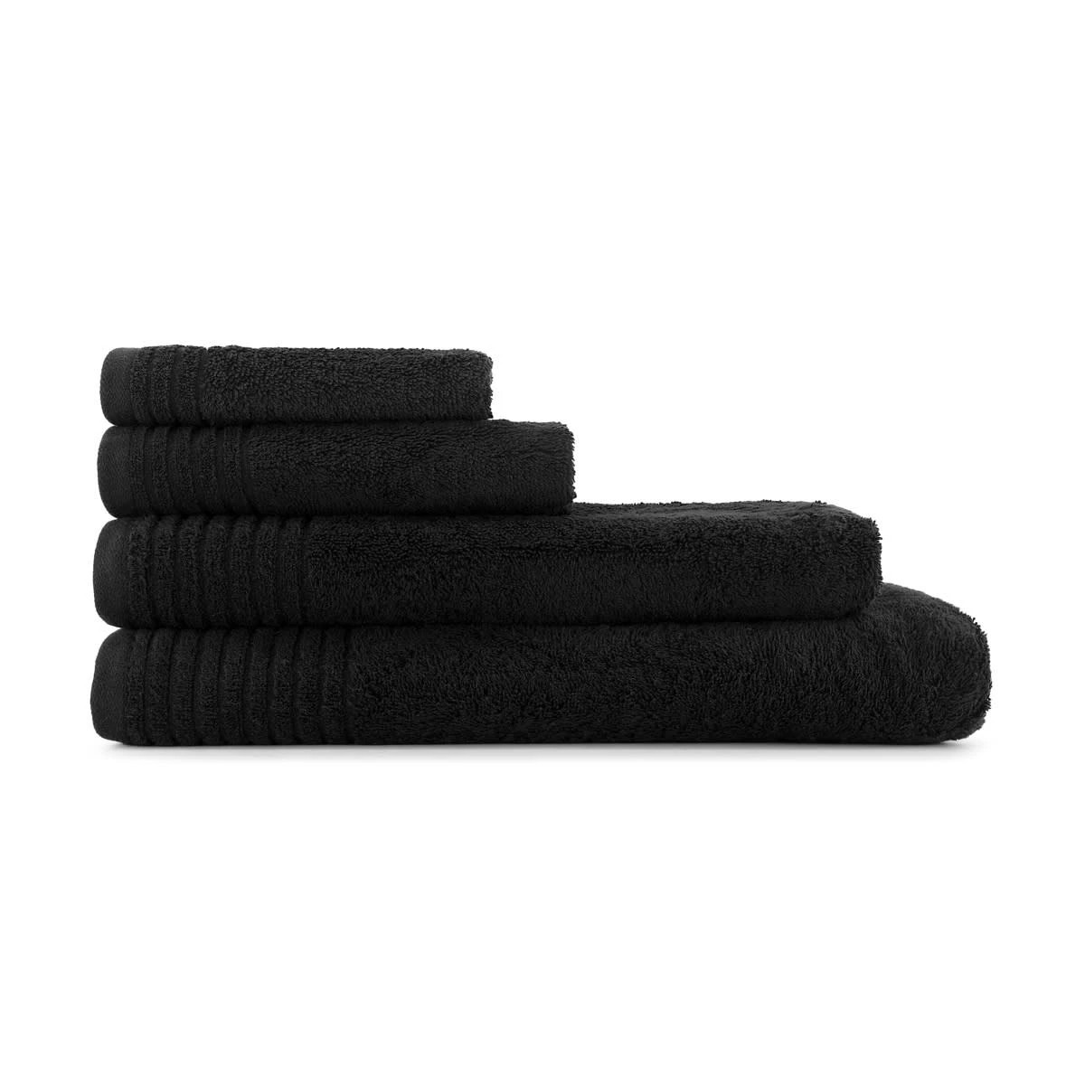 6 Edan Cotton Face Washer - Black, 6 of 6
