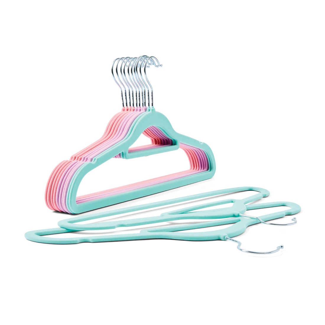 1 12 Pack Flocked Hangers, 1 of 8