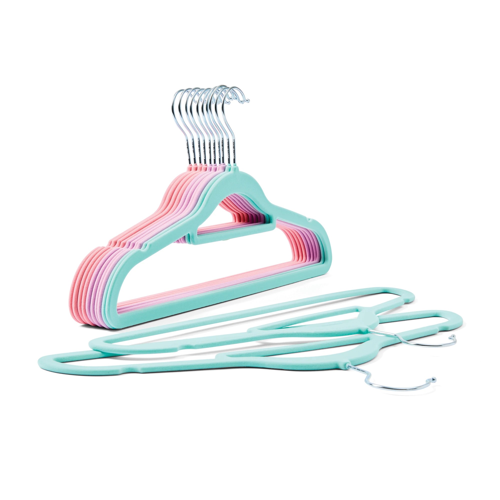 1 12 Pack Flocked Hangers, 1 of 8