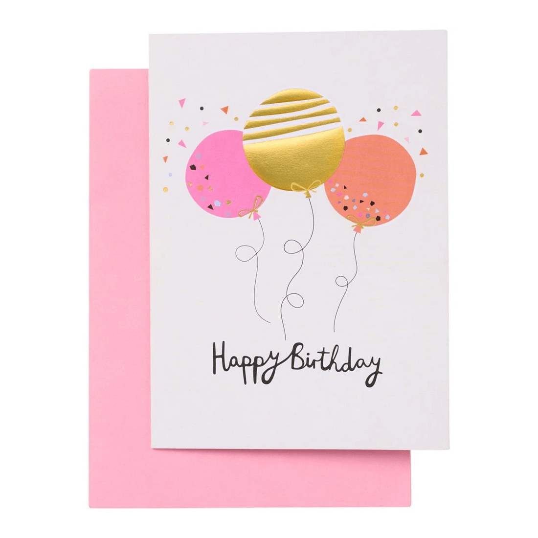 1 Lasting Impressions Happy Birthday Card Three Balloons, 1 of 2