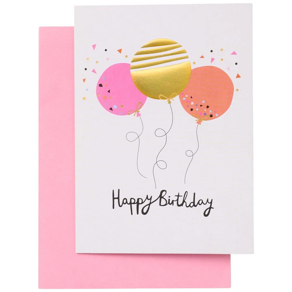 1 Lasting Impressions Happy Birthday Card Three Balloons, 1 of 2