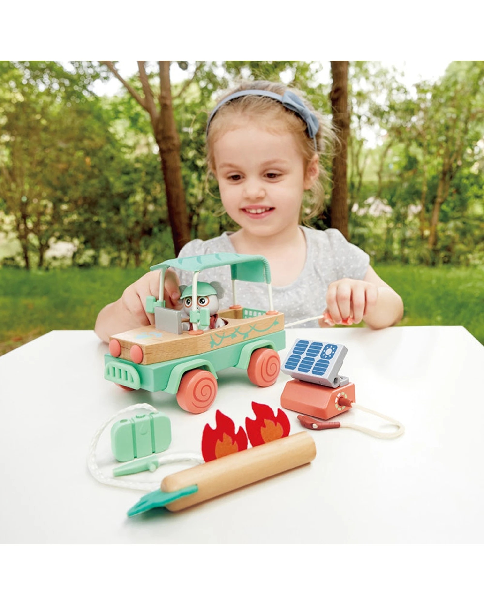 4 Hape Solar Powered Offroad Adventures Rescue Car Activity Toy For Kids - Multi, 4 of 4