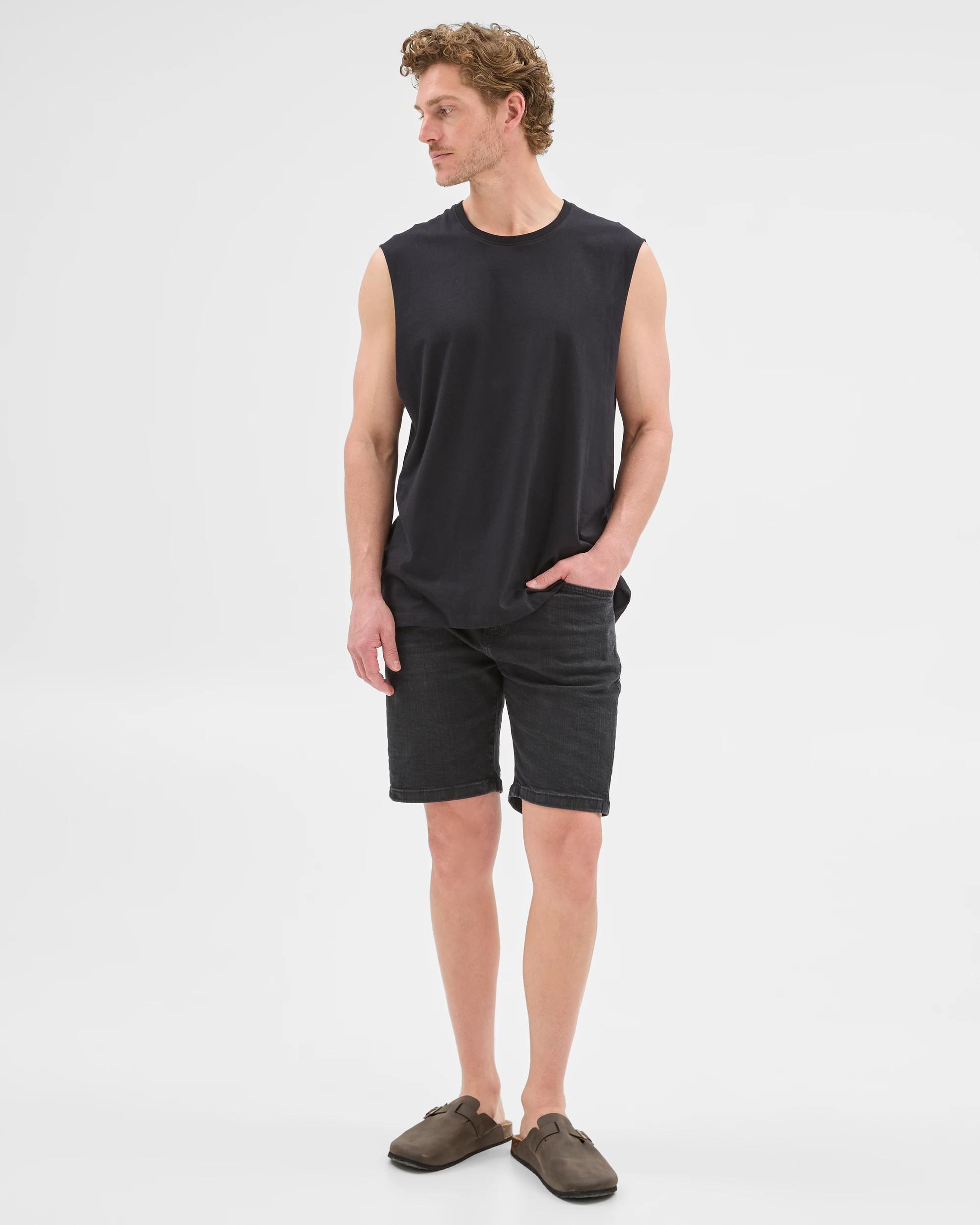 7 Target Australian Cotton Plain Tank Top BLACK, 7 of 10