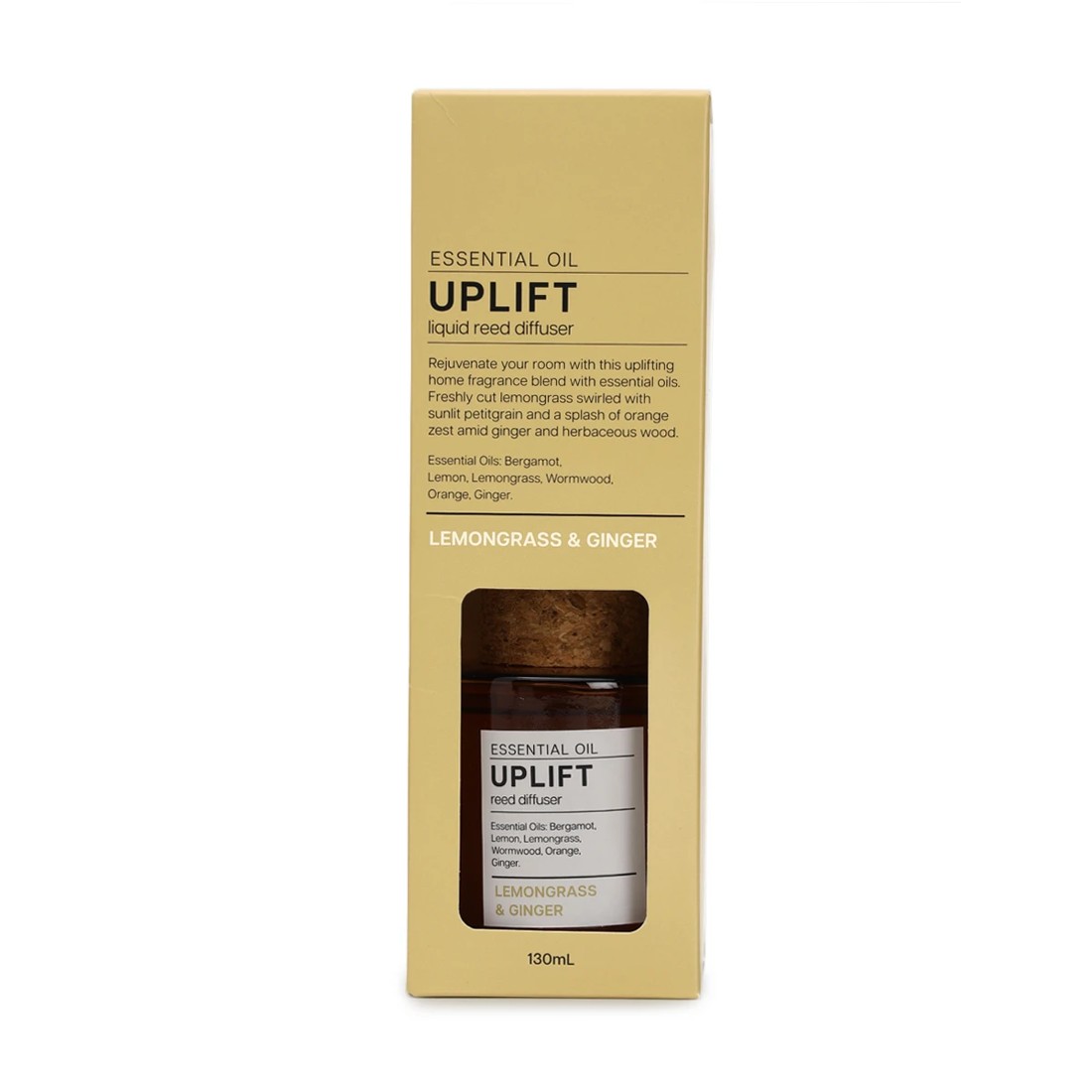 5 Aroma Uplift Lemongrass & Ginger Essential Oil Blend Liquid Reed Diffuser 130ml, 5 of 7