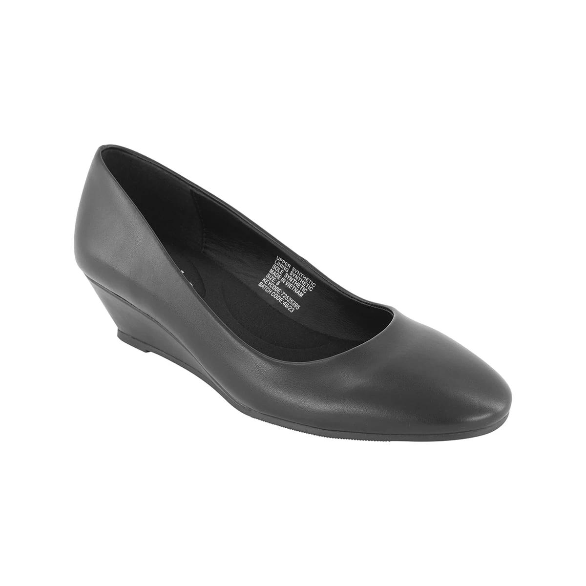 1 Court Wedge Comfort Pumps Black, 1 of 5