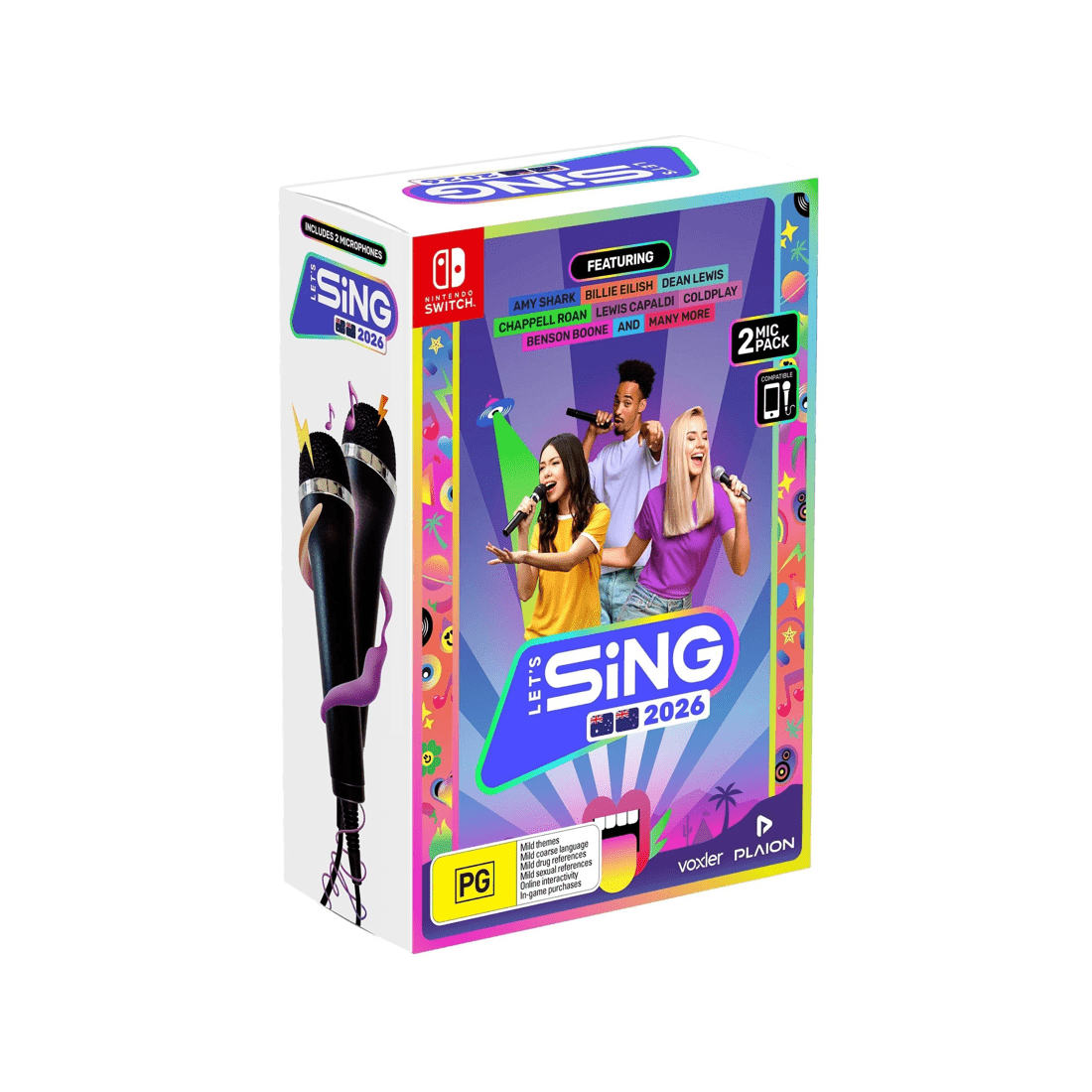 1 Plaion - Koch Media -  Let's Sing 2026 2 Mic Bundle - Switch, 1 of 6