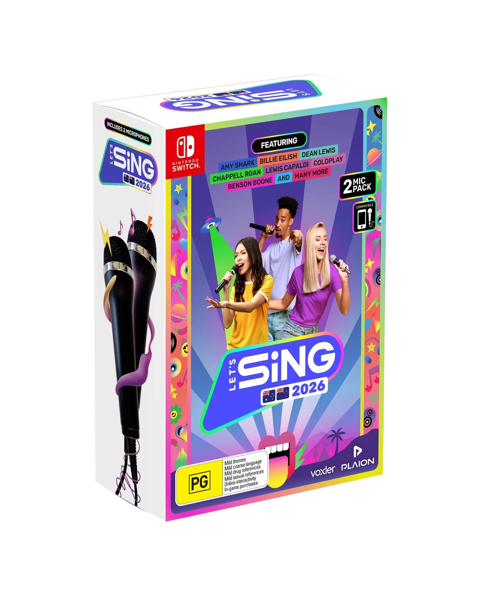 1 Plaion - Koch Media -  Let's Sing 2026 2 Mic Bundle - Switch, 1 of 6
