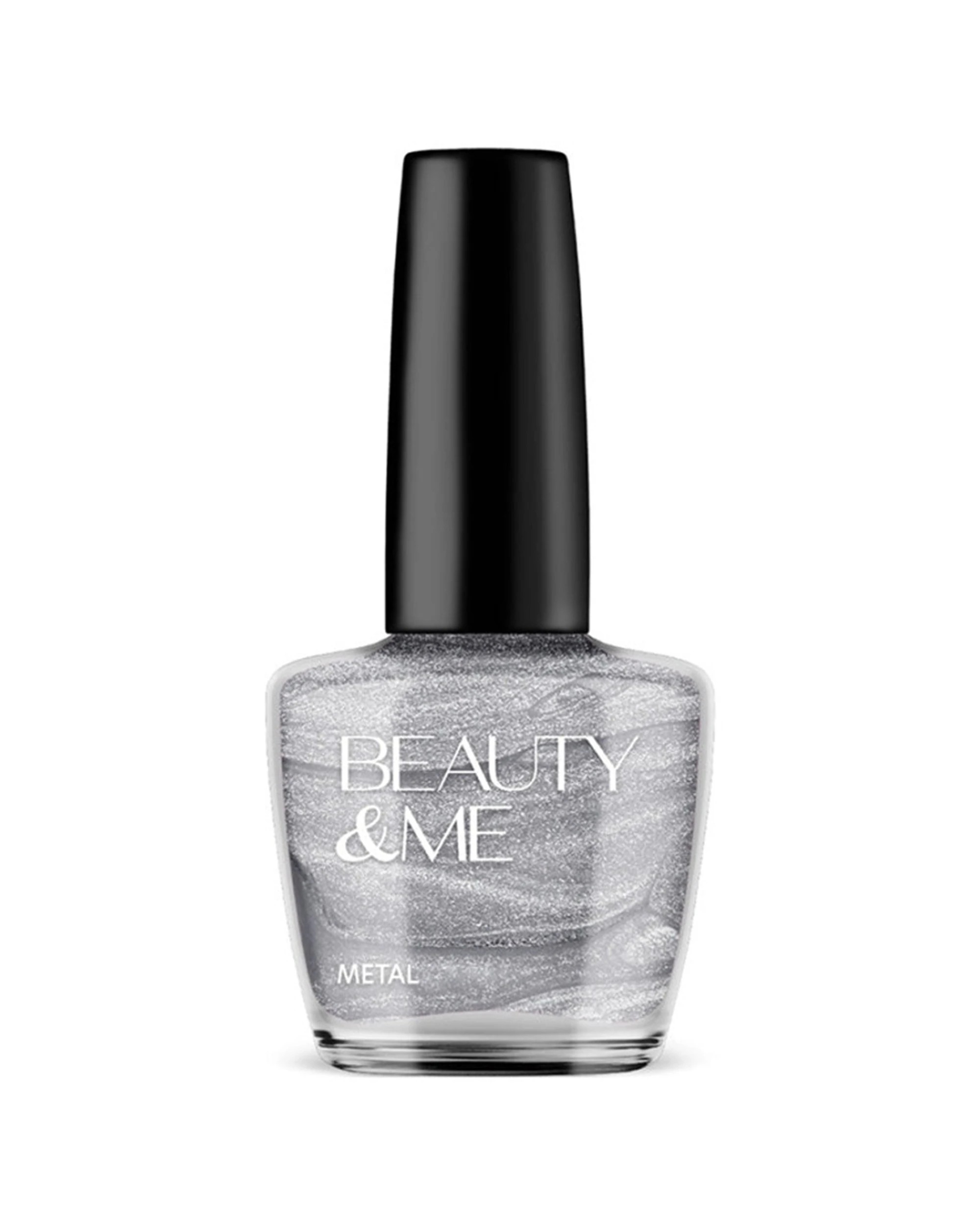 1 Beauty & Me Nail Polish 12ml - 37 'Metal' Two Tone Metallic - Silver, 1 of 1