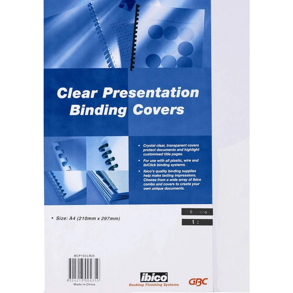 3 GBC A4 Front Binding Cover 200 Micron Clear 200 Pack, 3 of 3