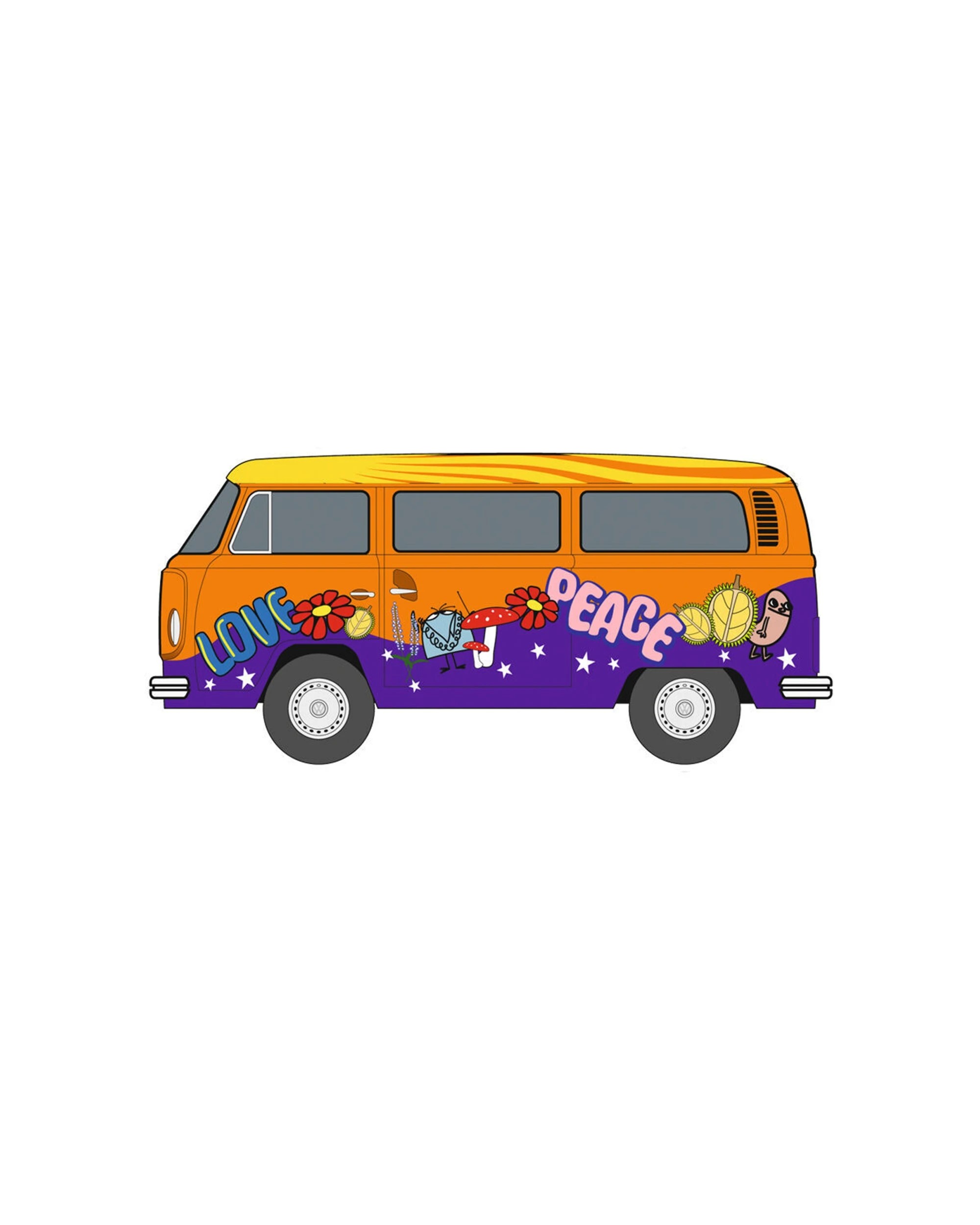 1 CARRERA VW Bus Type 2B Peace And Love 1-32 Slot Car Toy Diecast Lighting - Multi, 1 of 3