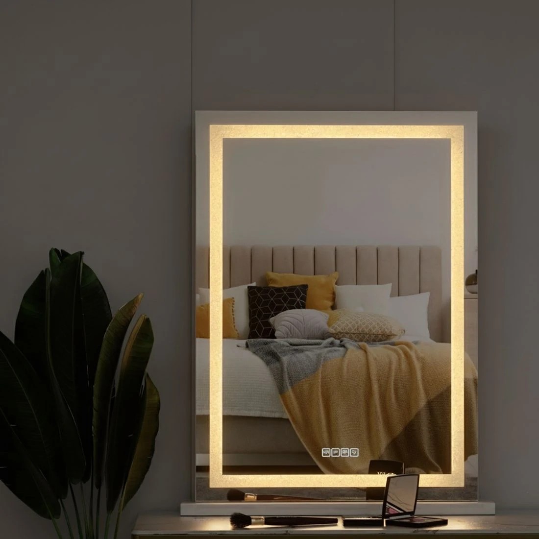 6 Embellir tooth Makeup Mirror 58x80cm Hollywood Vanity with LED Light Crystal - Multi, 6 of 6